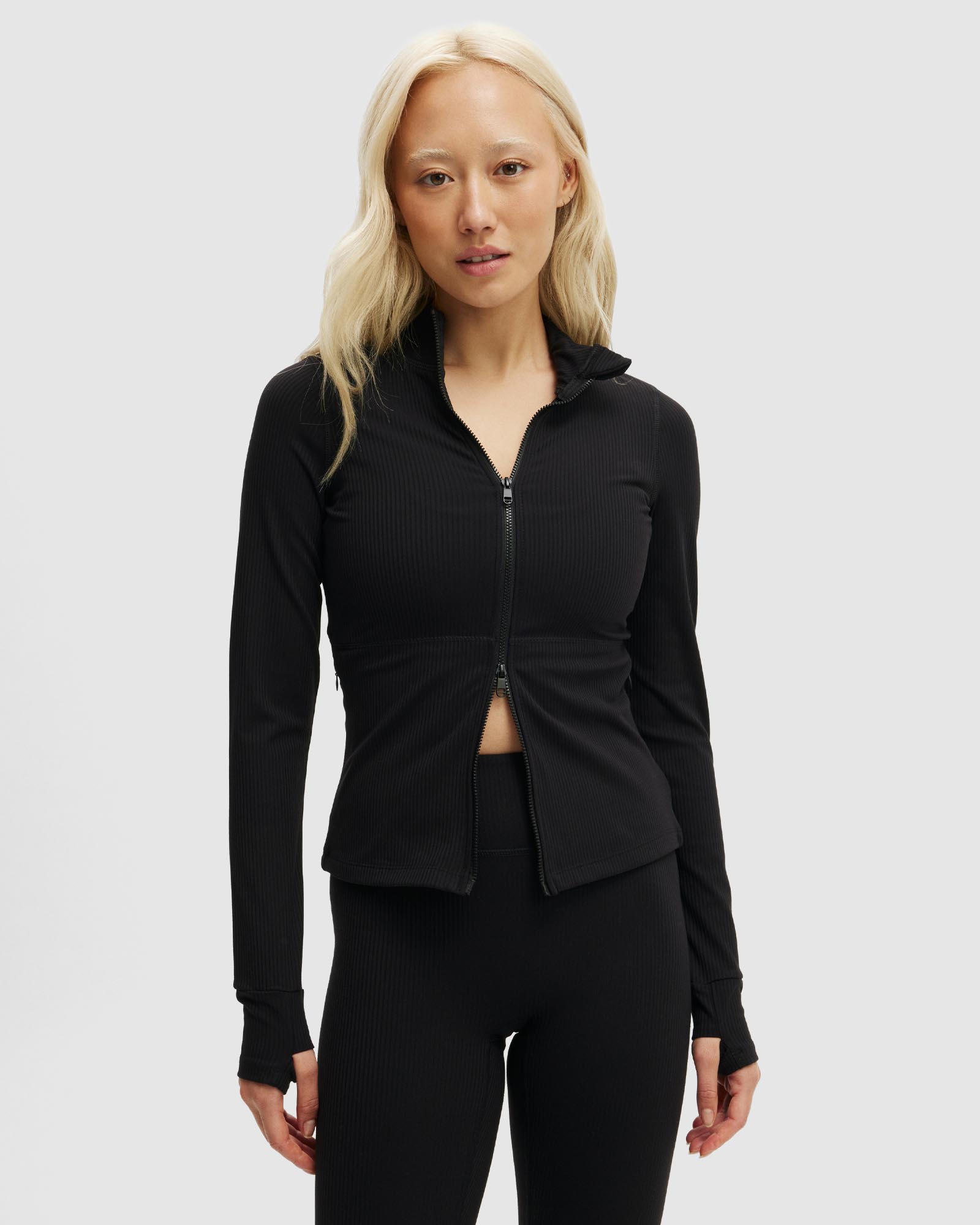 Ultra Soft Rib LS Zip Through Jacket