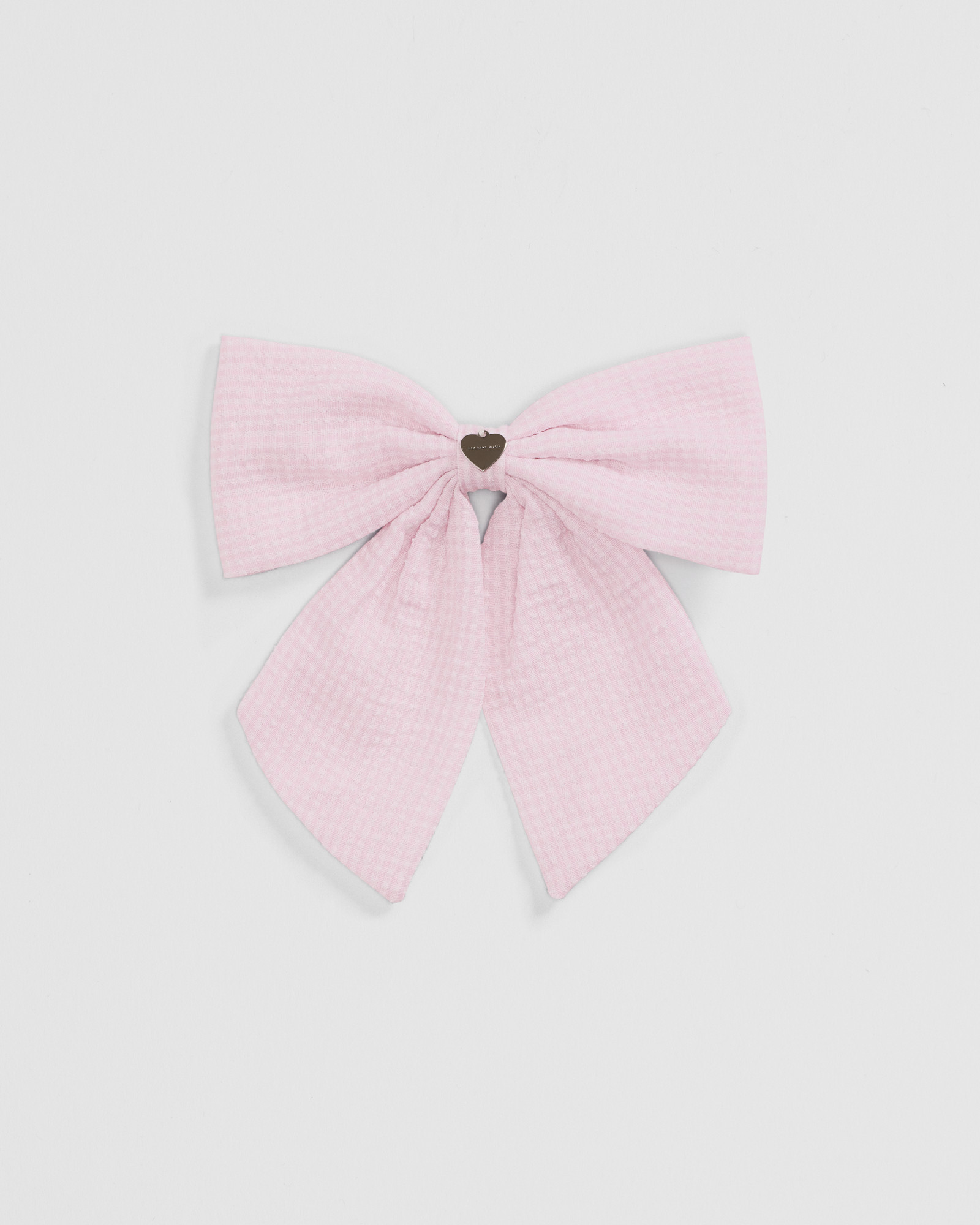 Large Gingham Bow Clip