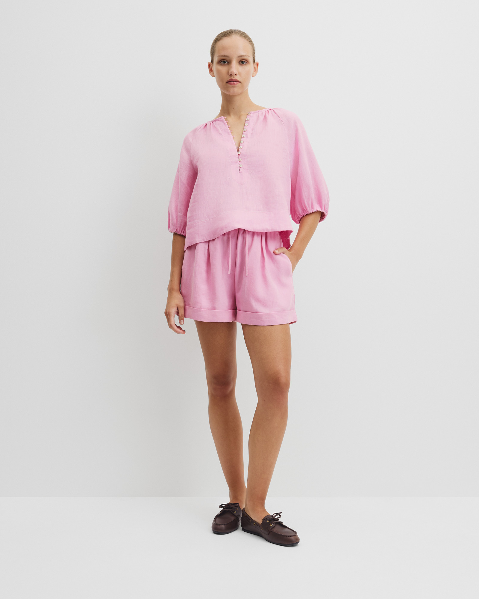 Cuff Linen Short