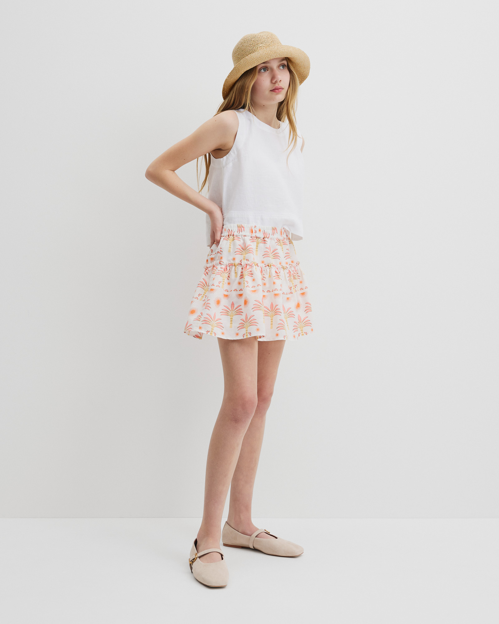 Sunset Print Skirt