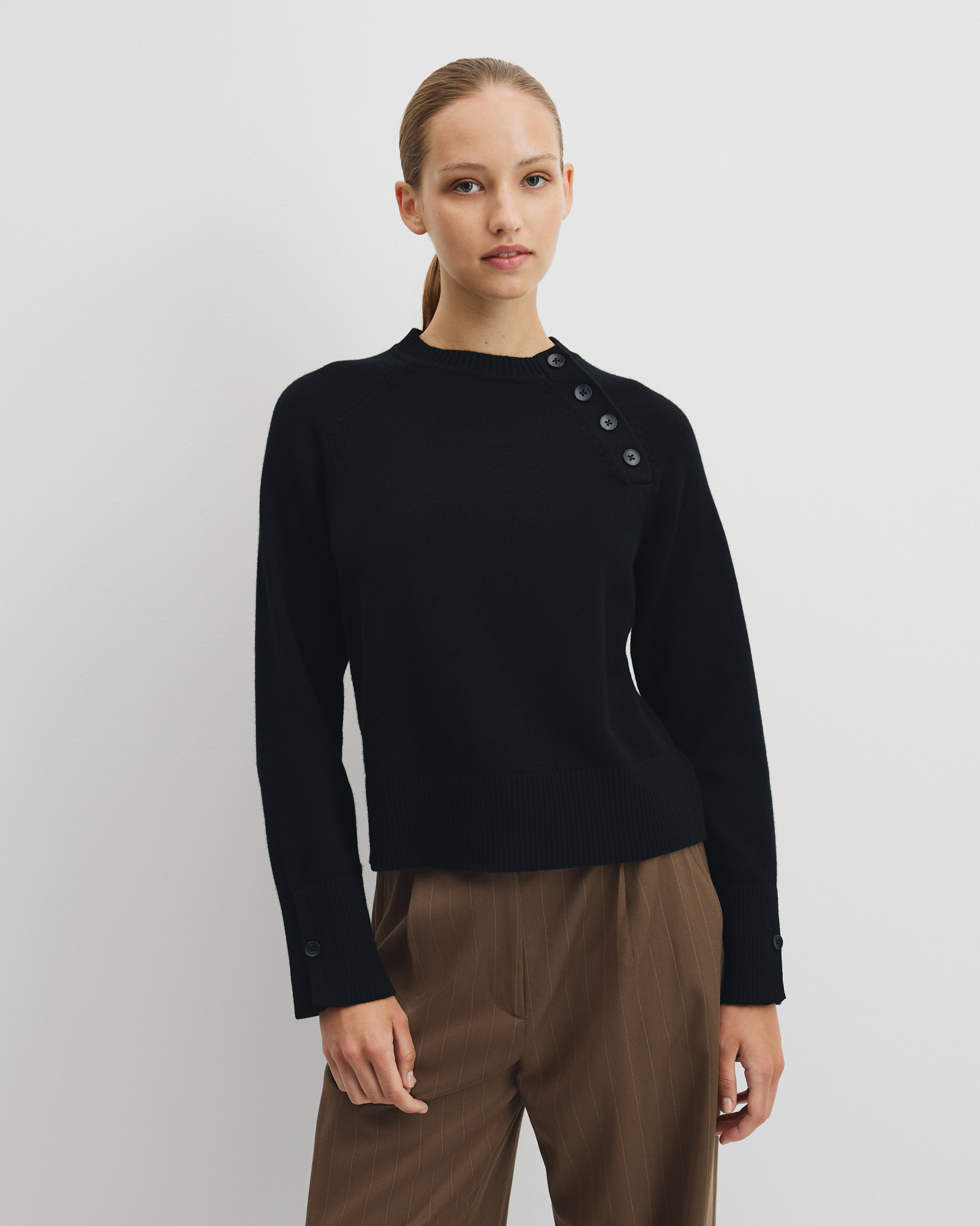Button Neck Knit