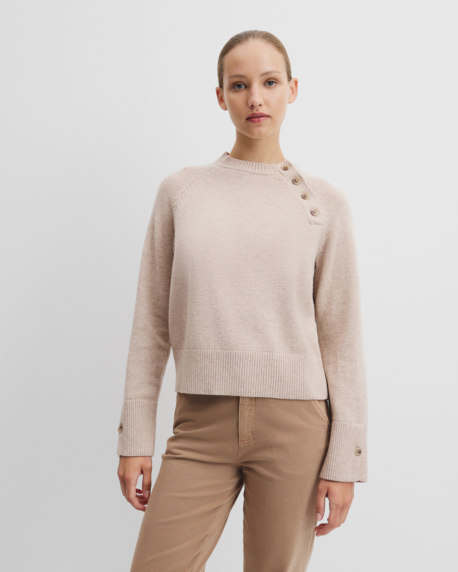 Button Neck Knit