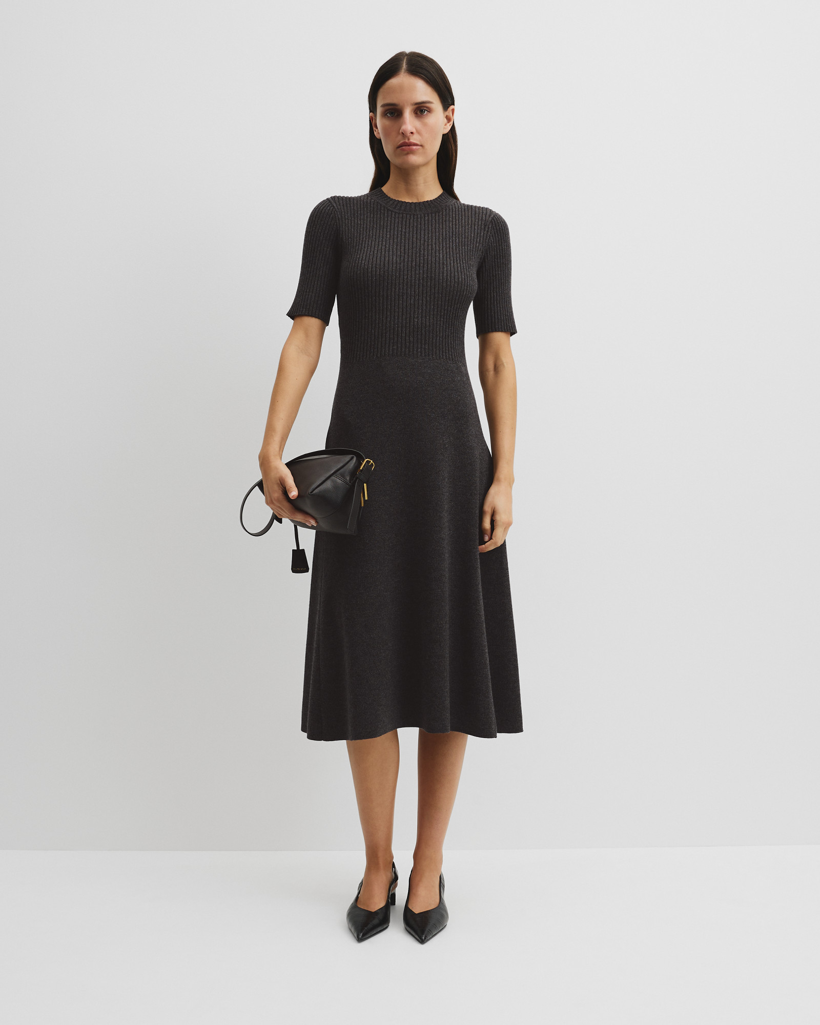 Compact Knit Midi Dress