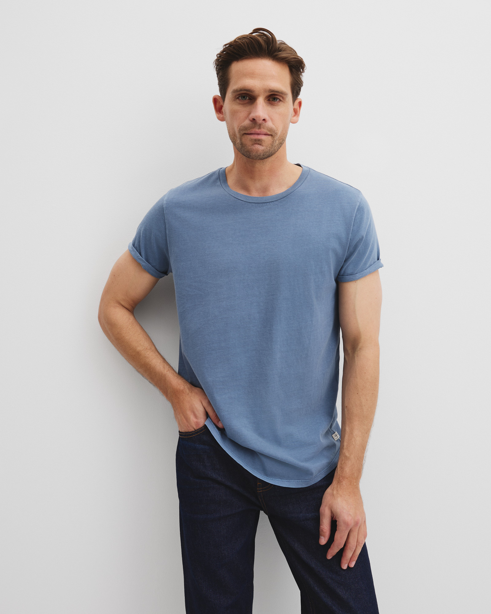 Australian Cotton Longline Garment Dye T-shirt