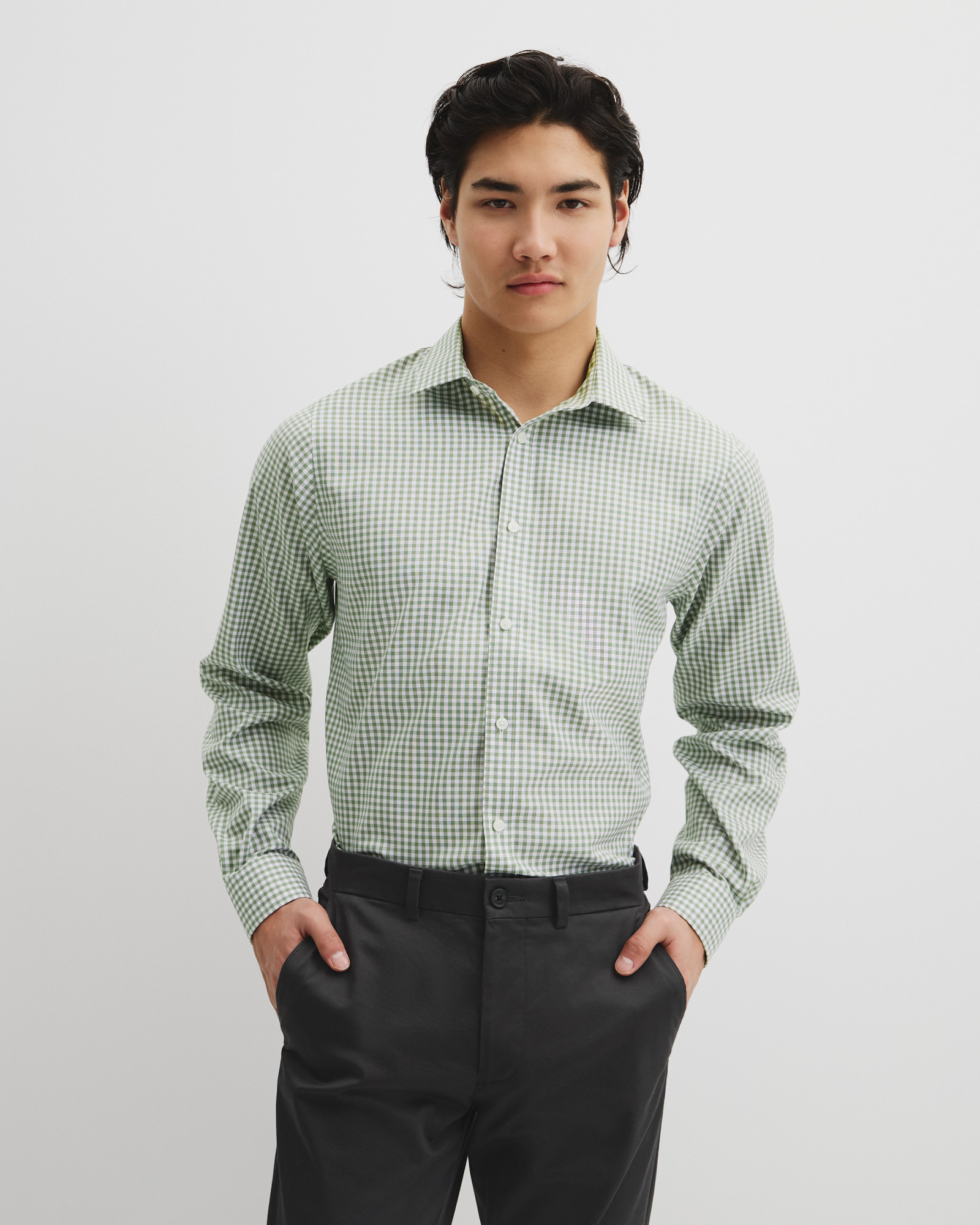 Regular Fit Gingham Travel Shirt