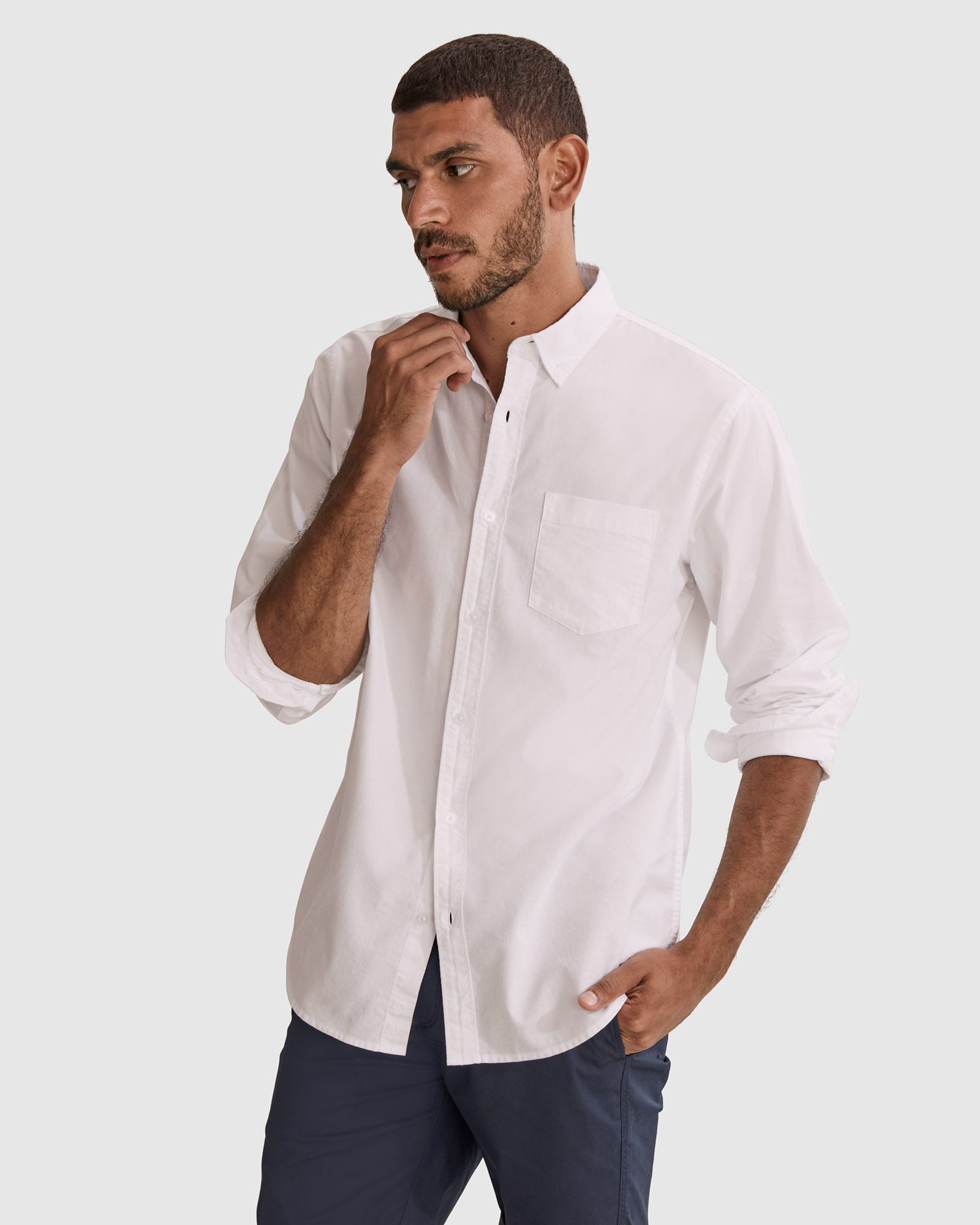Regular Fit Washed Oxford Shirt