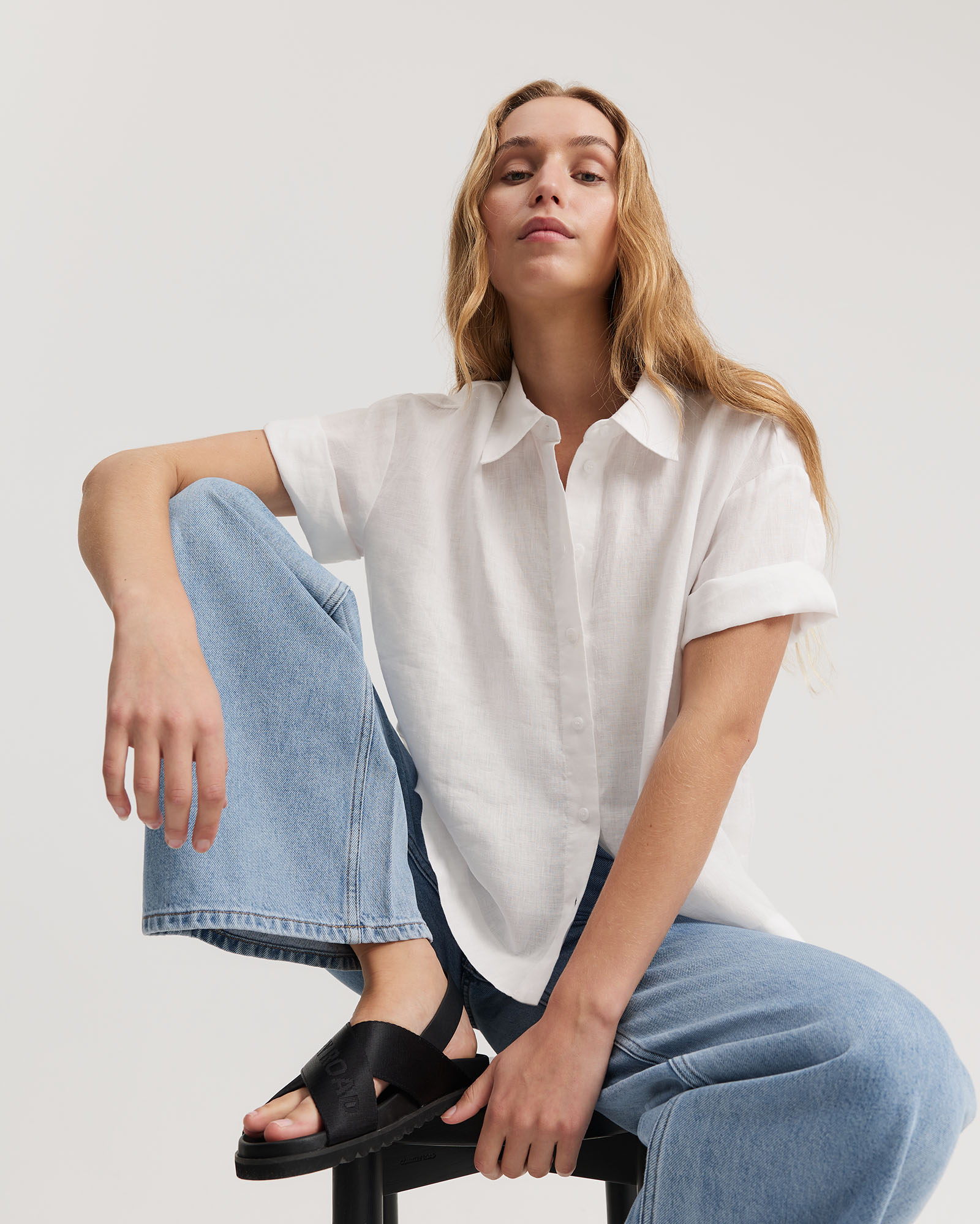 Organically Grown Linen Short Sleeve Shirt