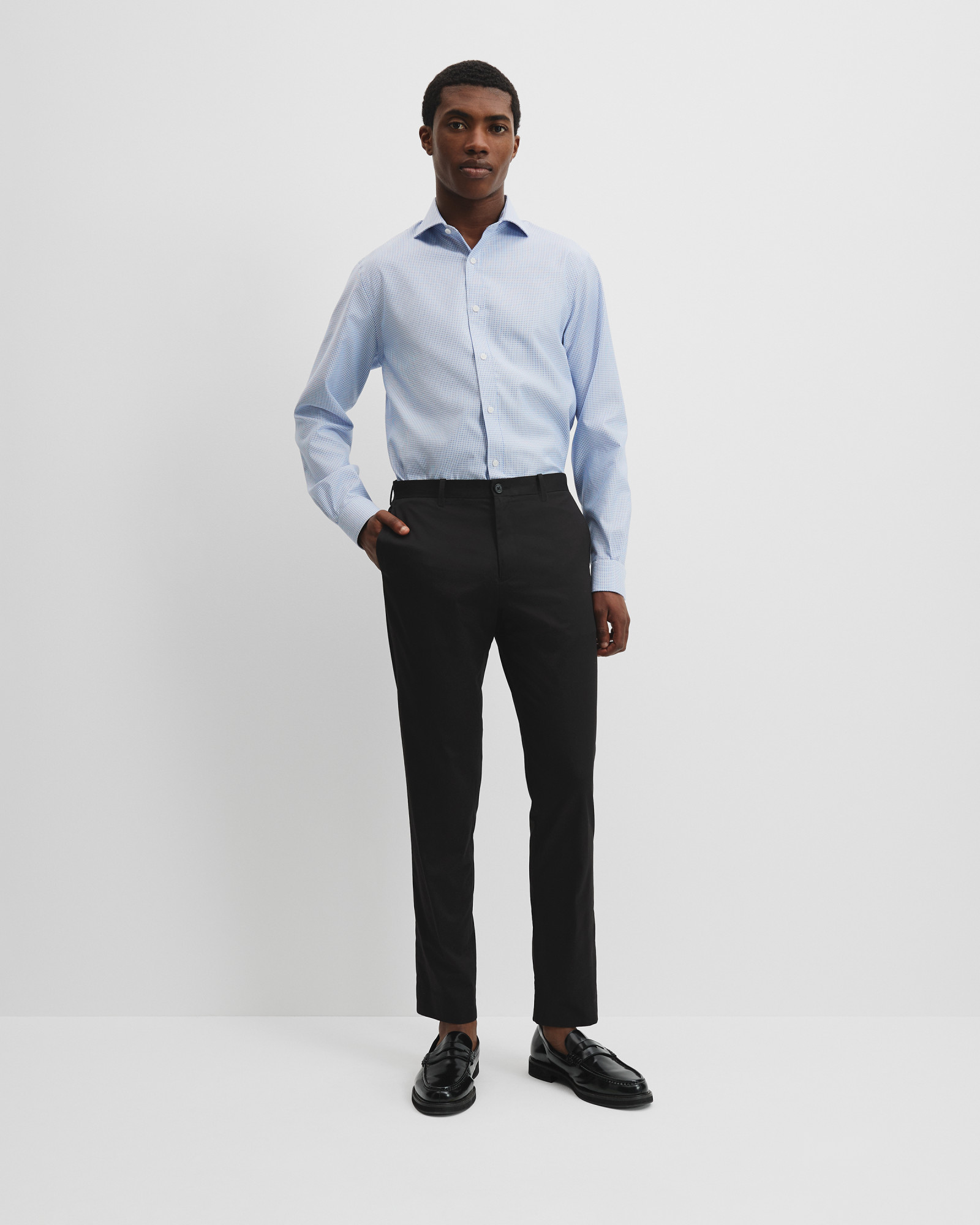Slim Fit Organically Grown Cotton Stretch Pant