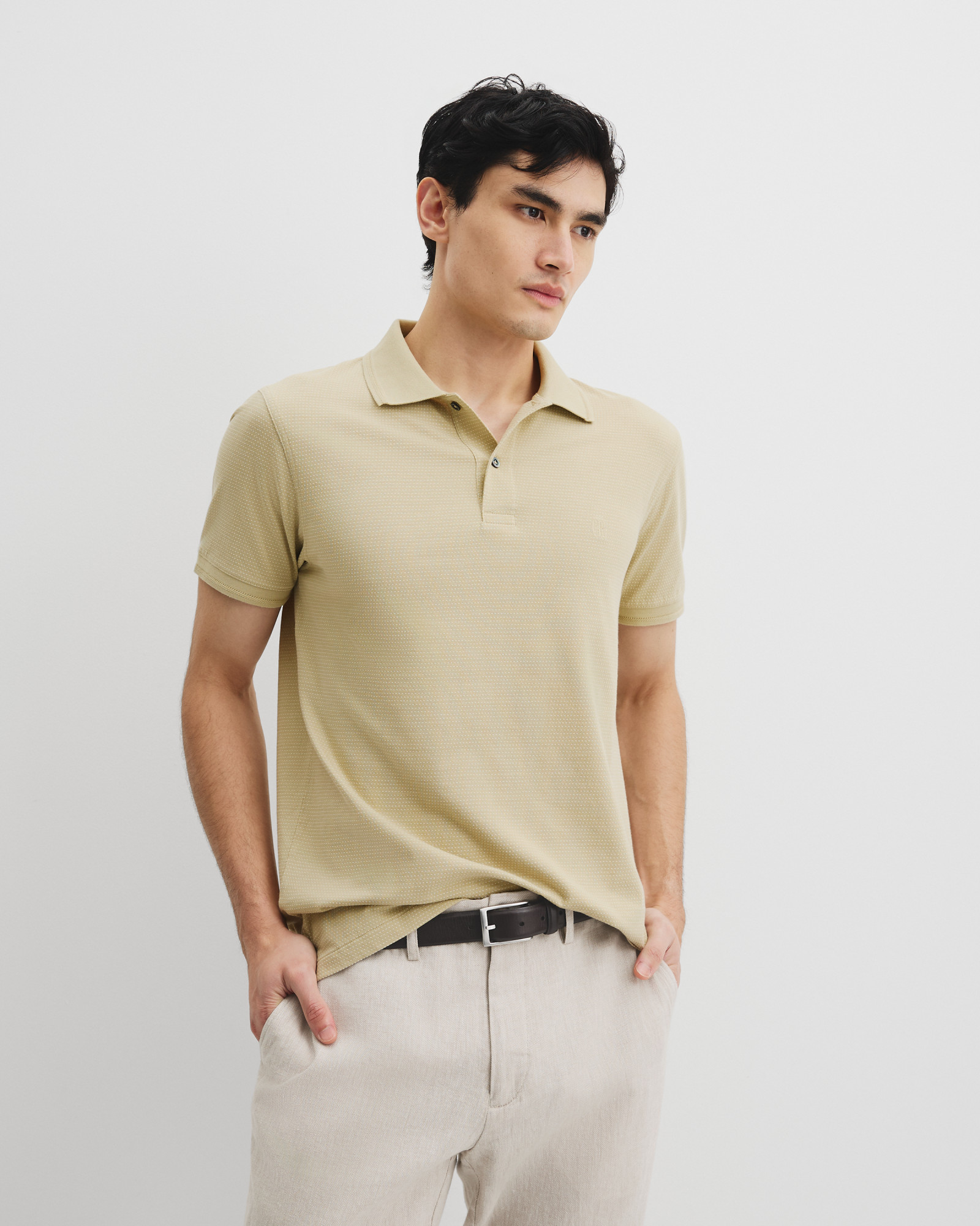 Cotton Jacquard Polo