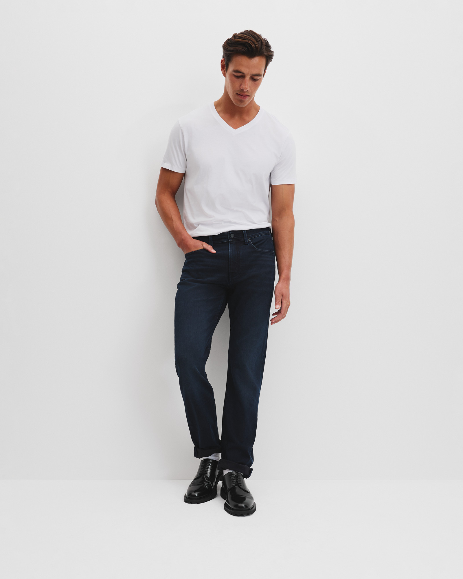 Straight Leg Cotton Jean