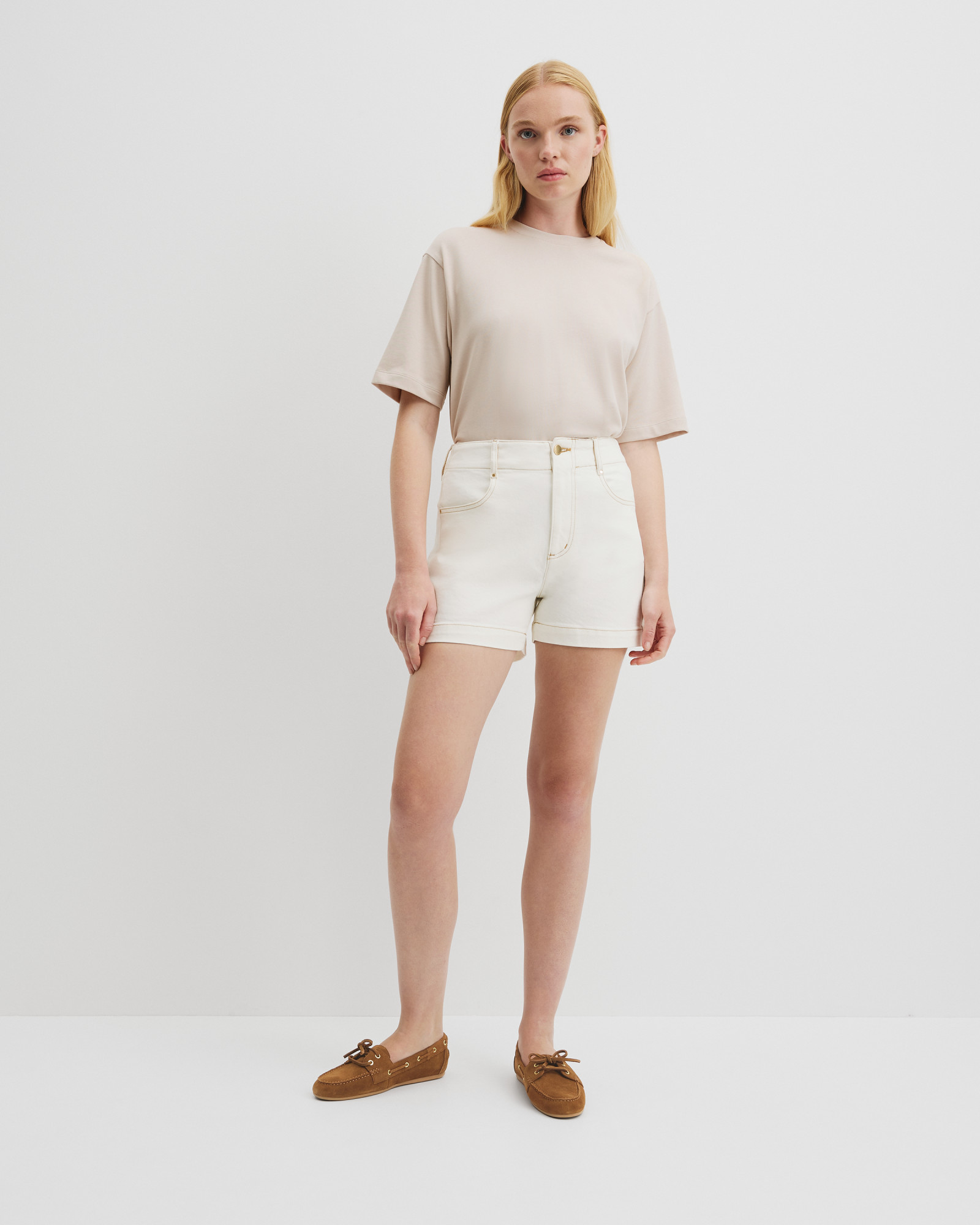 Denim A-line Short