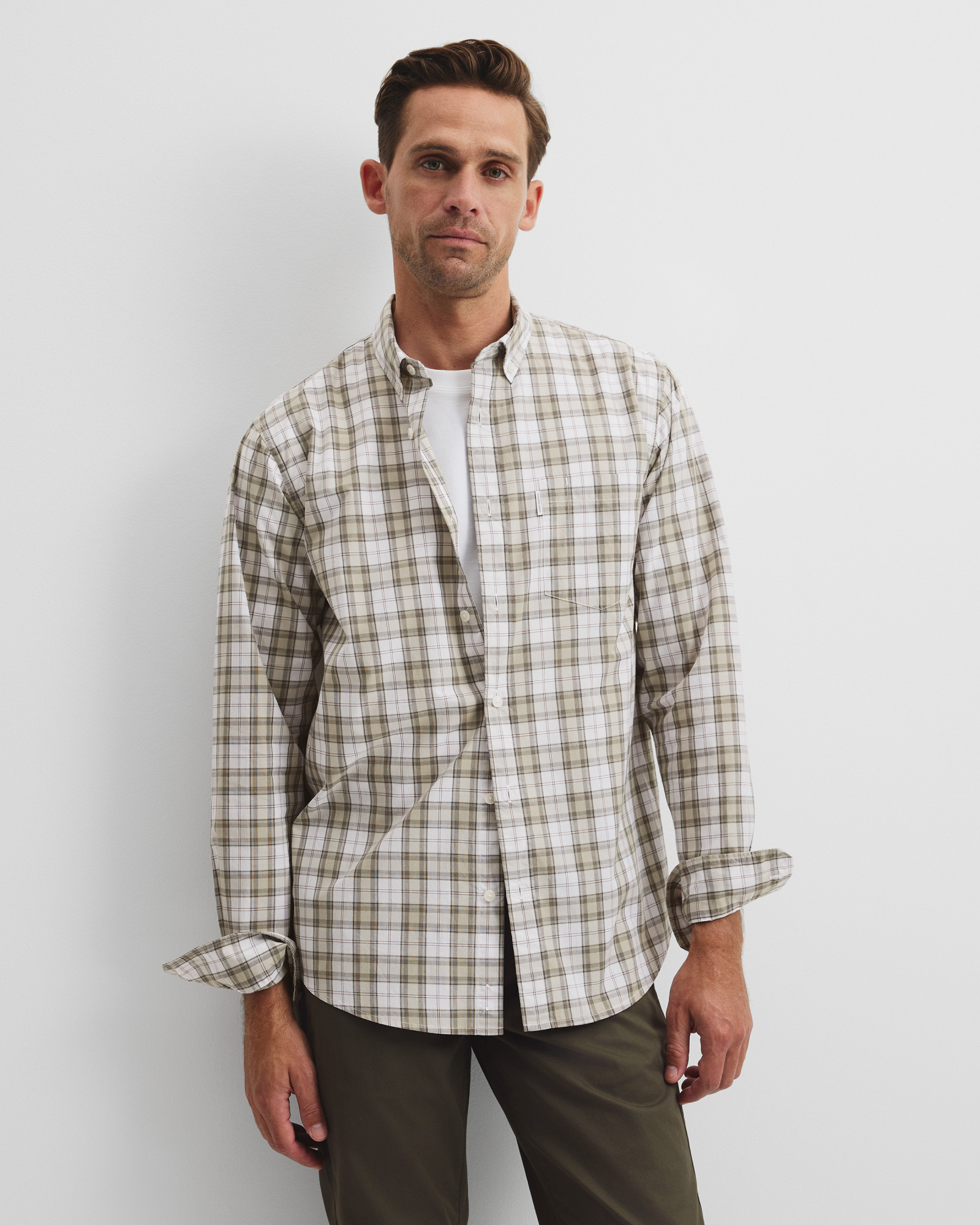 Regular Fit Cotton Check Shirt