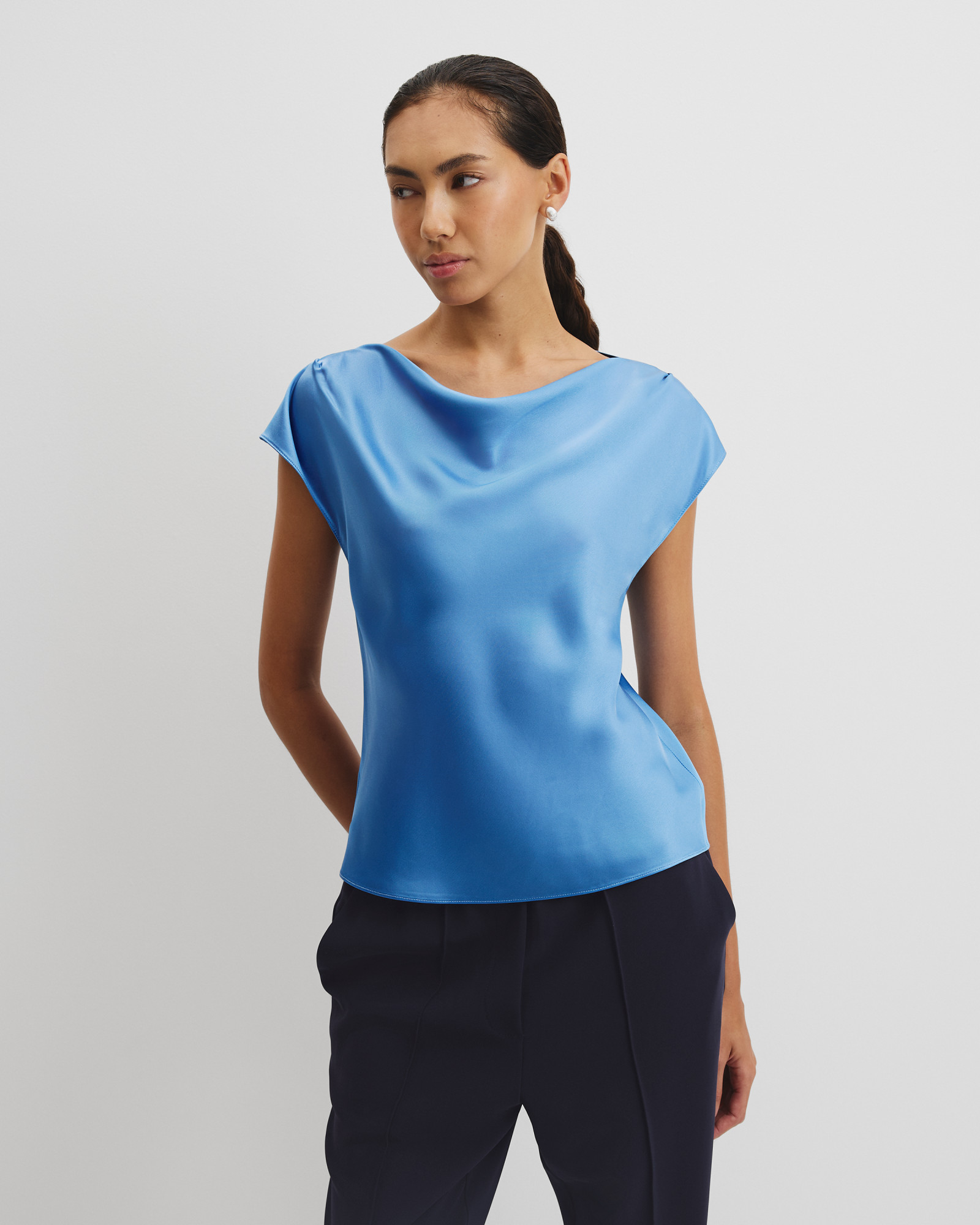 Satin Shell Top
