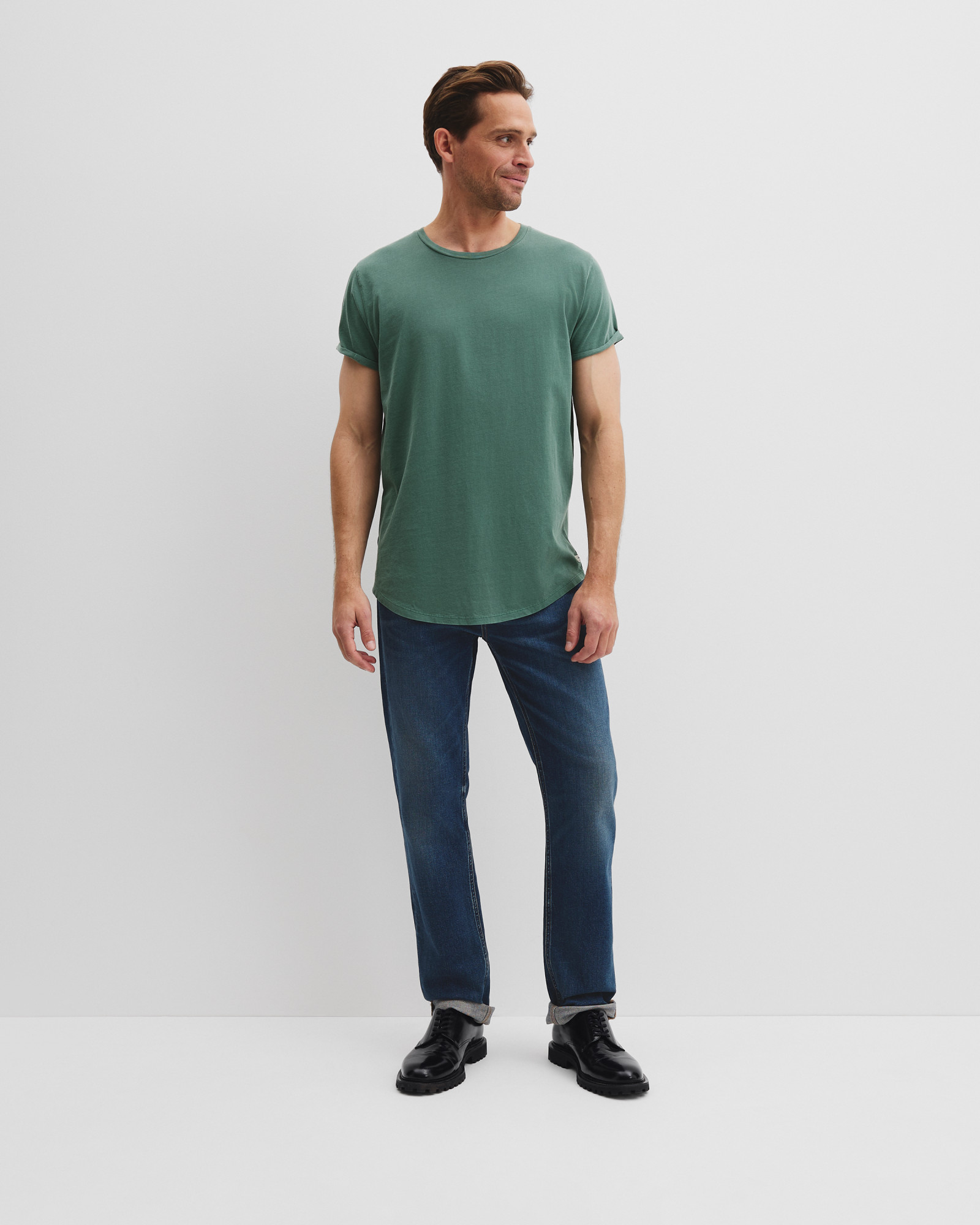 Australian Cotton Longline Garment Dye T-shirt