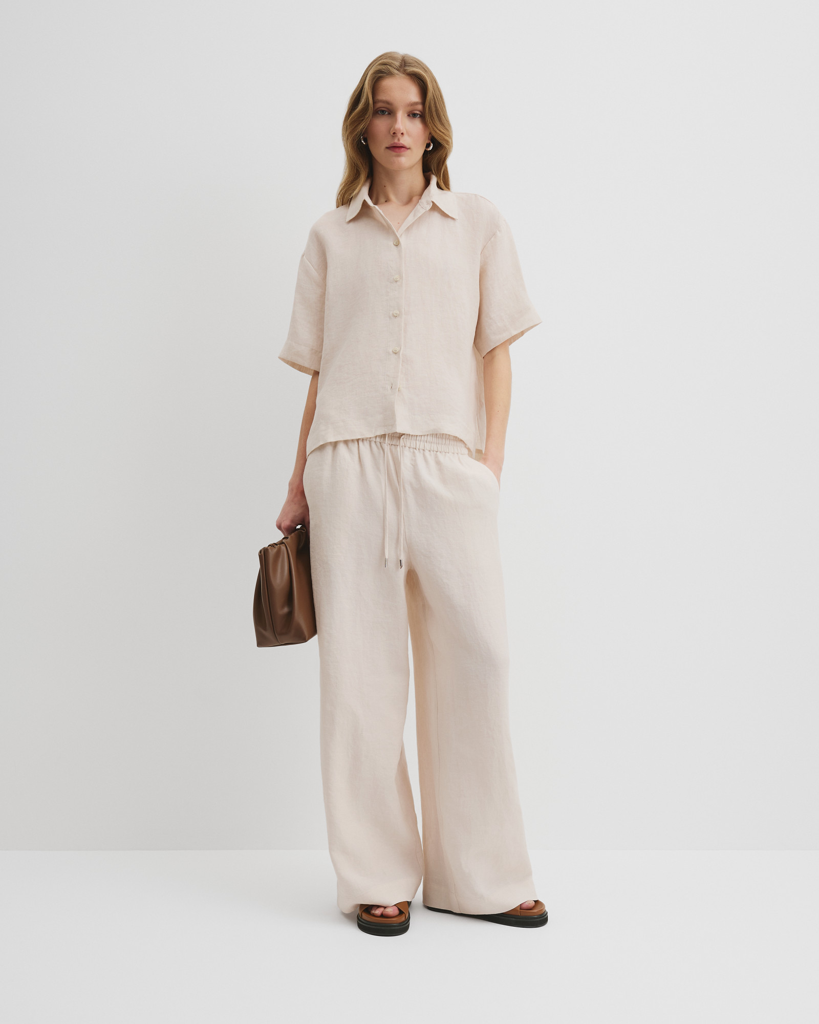 Organically Grown Linen Short Sleeve Shirt