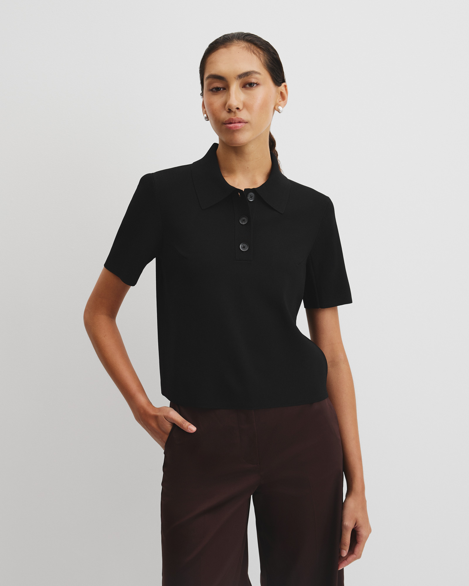 Compact Knit Polo