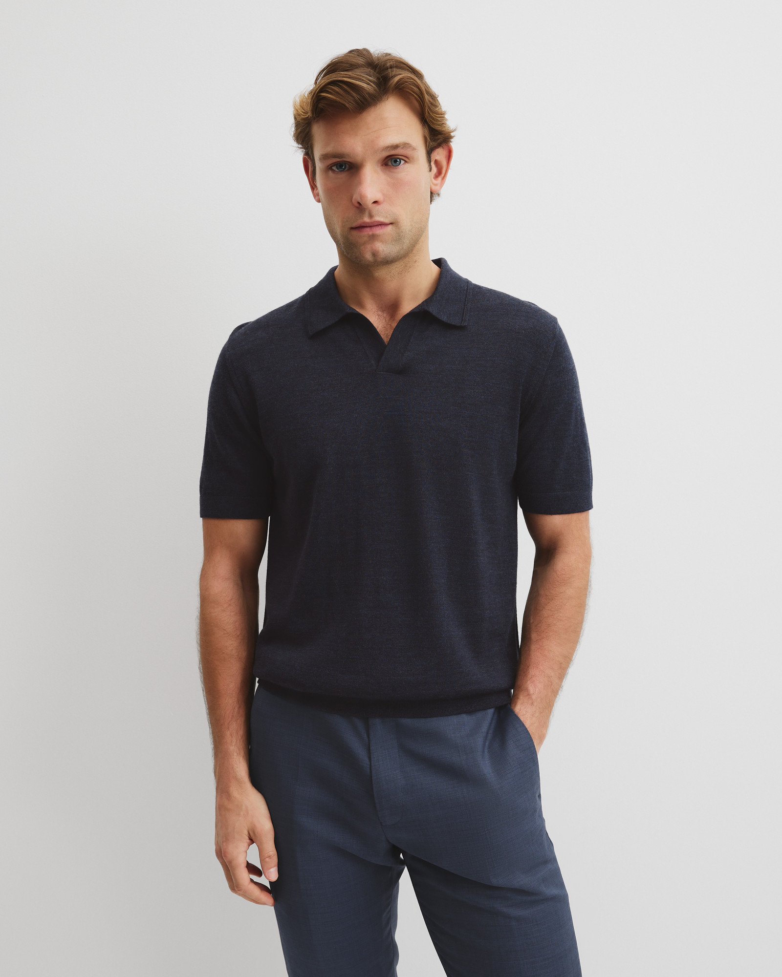 Australian Merino Short Sleeve Trophy Knit Polo