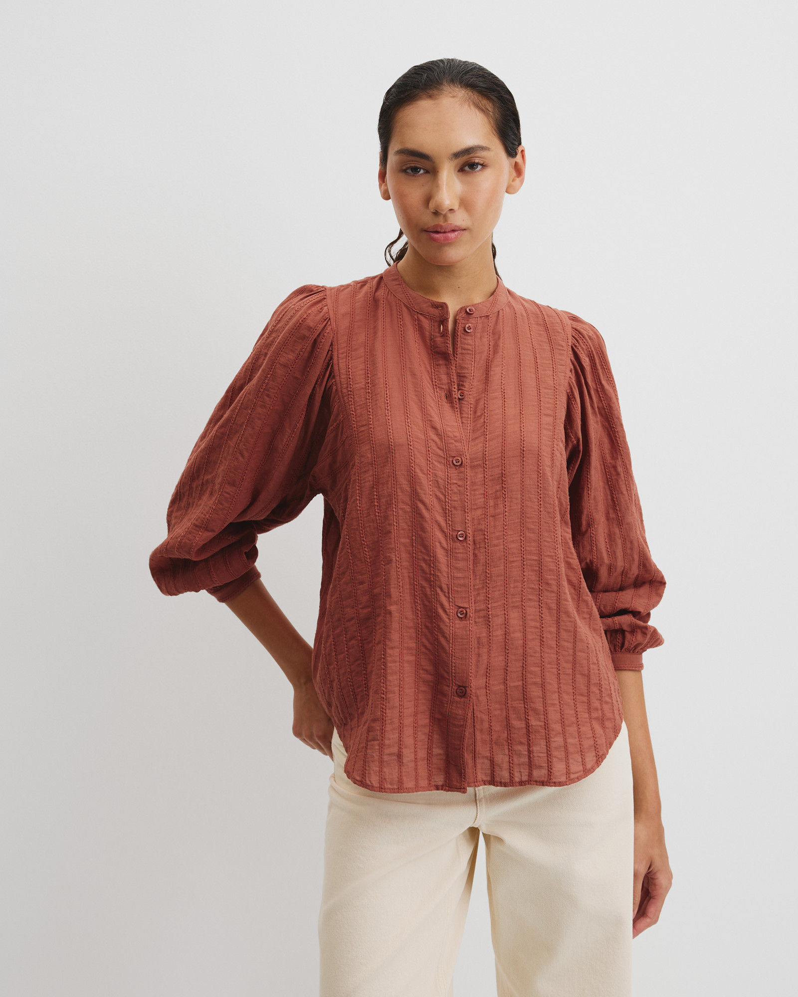 Textured Dolman Blouse