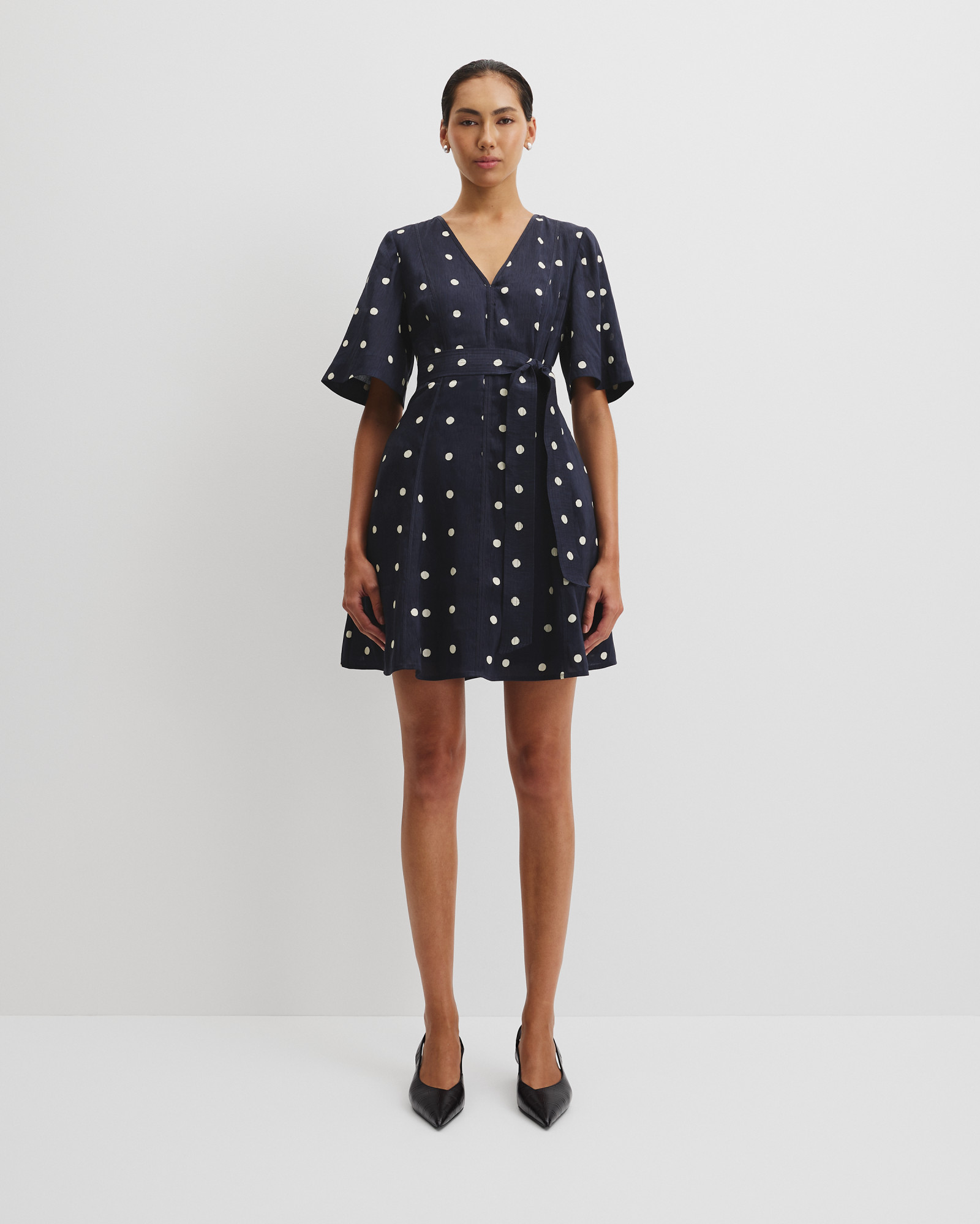Print Panelled Mini Dress