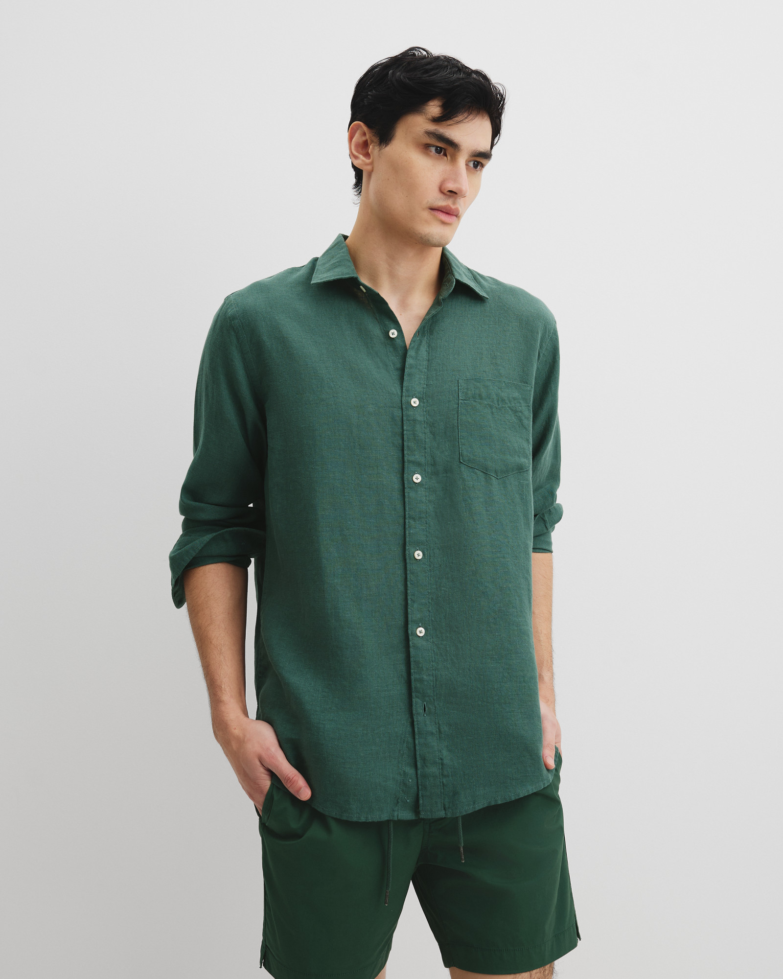 Organically Grown Linen Regular Fit Shirt