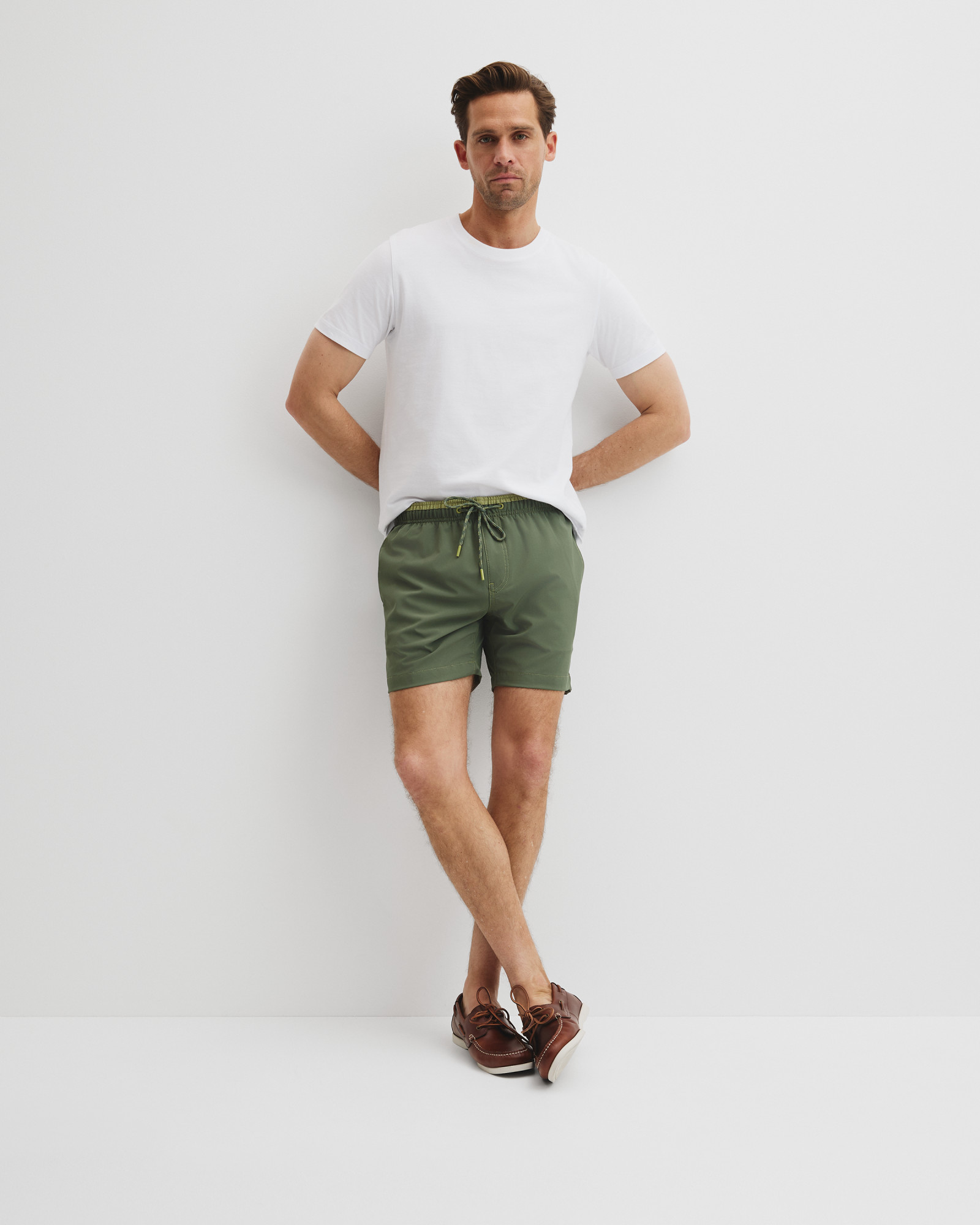 Recycled Polyester Blend Contrast Swim Short