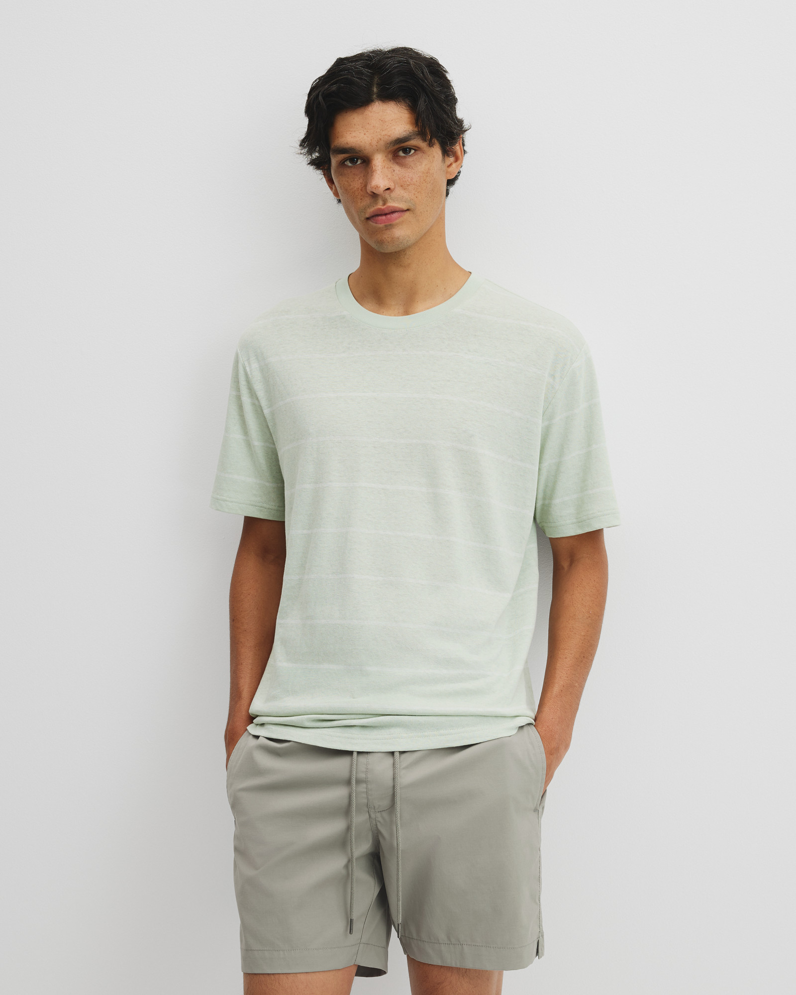 Hemp Slub Stripet-shirt