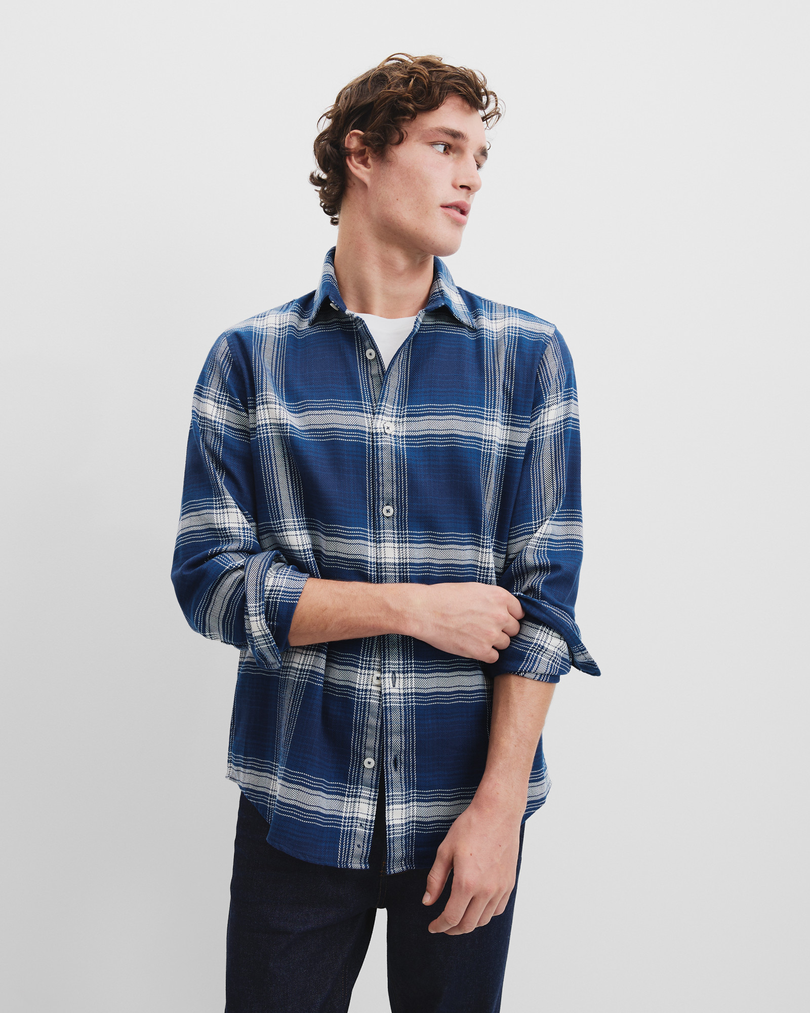 Regular Fit Cotton Flannel Check Shirt