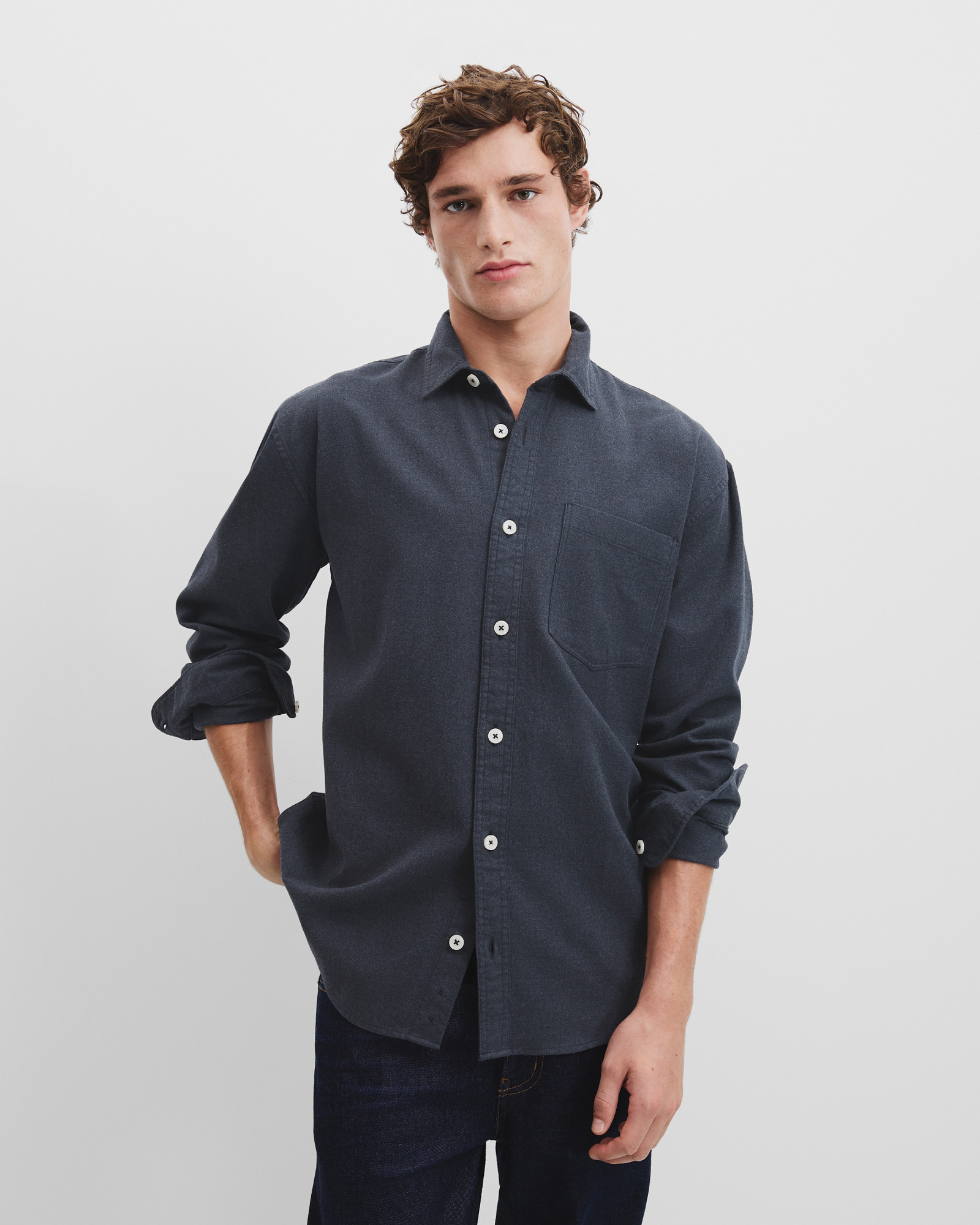 Relaxed Fit Heavy Brushed Shirt