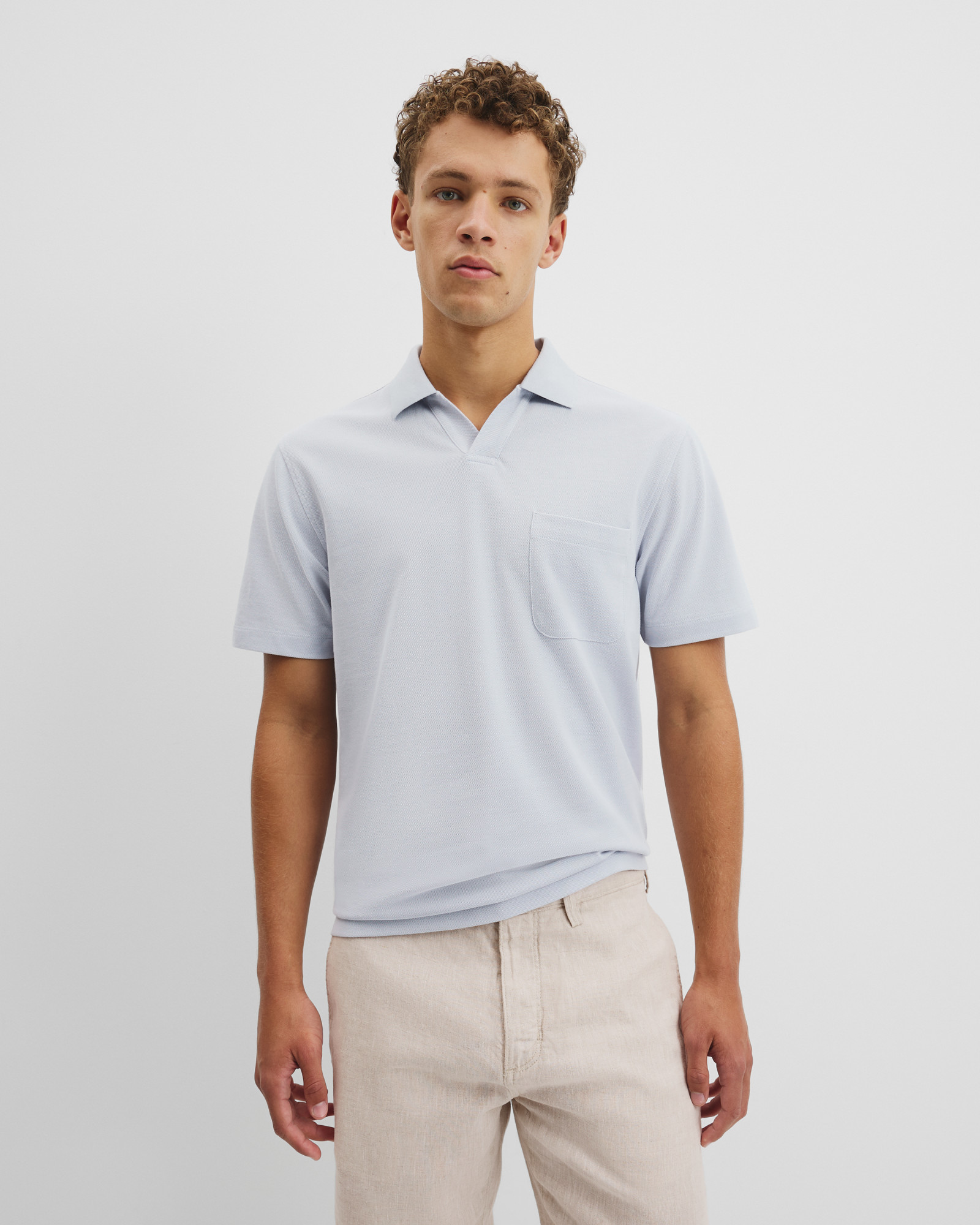 Australian Cotton Textured Stripe Trophy Polo