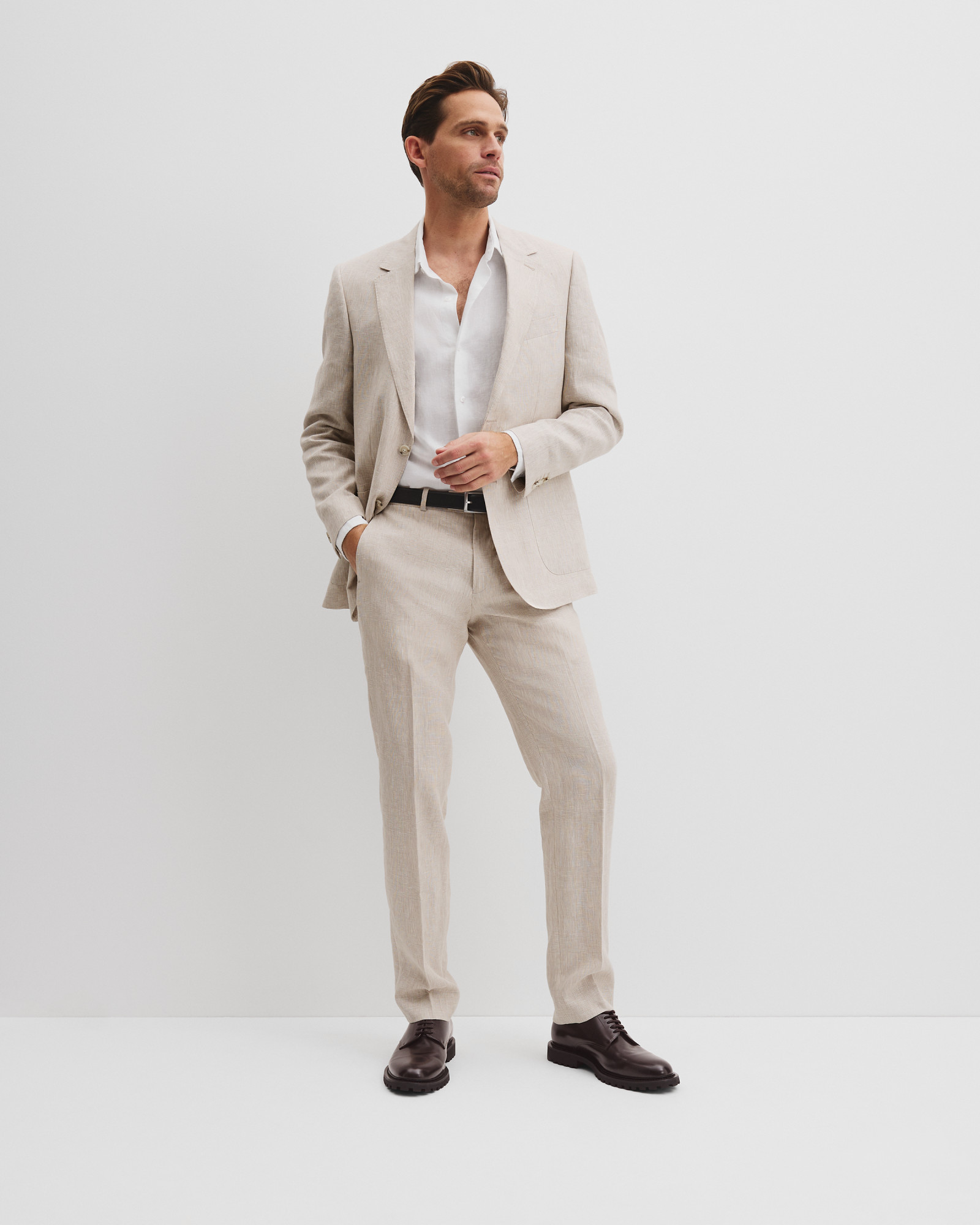 Linen Check Pant