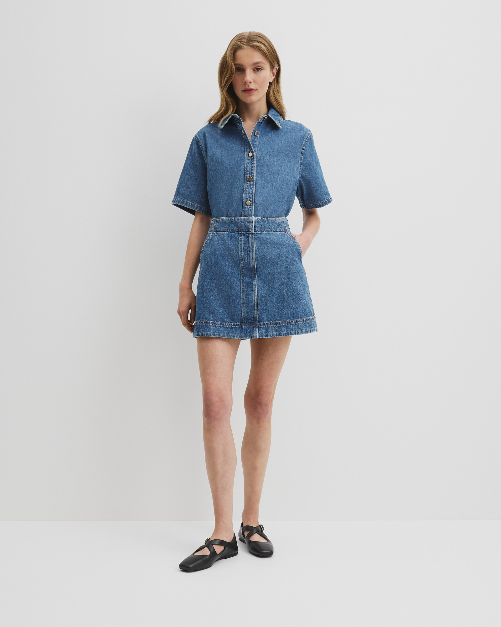 Denim Mini Skirt