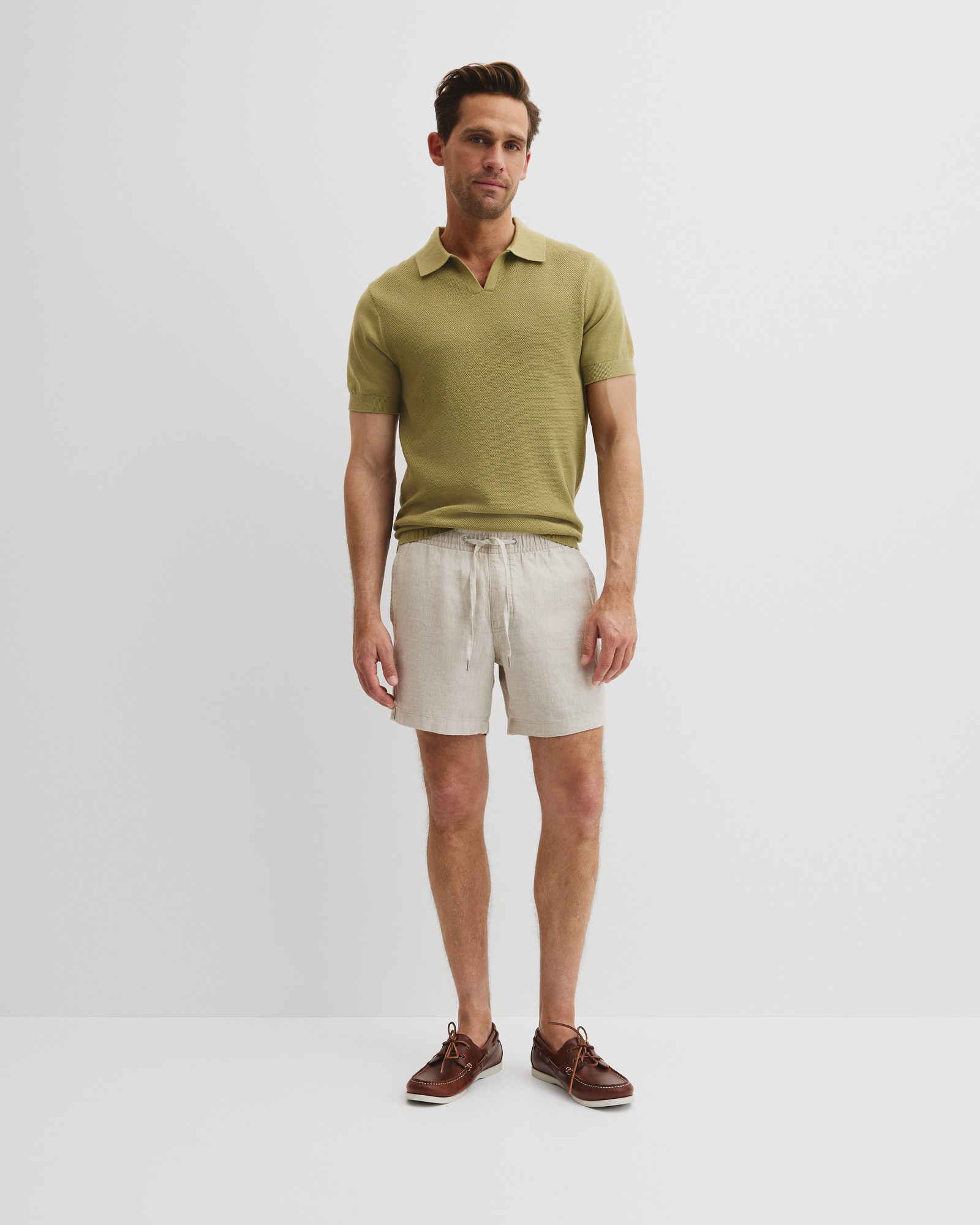 Australian Cotton Textured Knit Polo