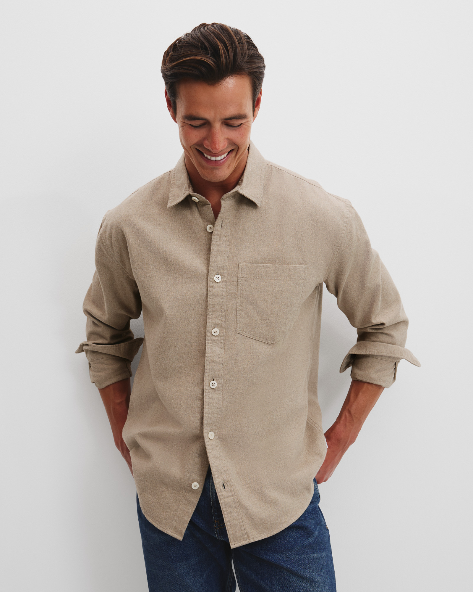 Relaxed Fit Heavy Brushed Shirt