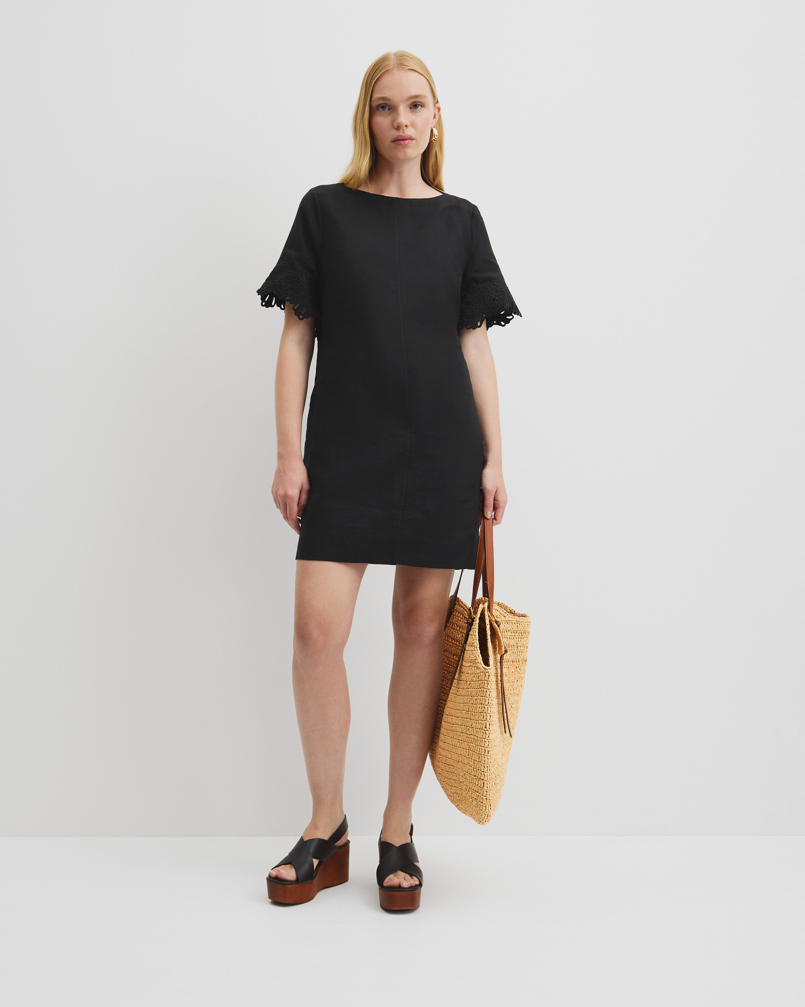 Scalloped Mini Dress