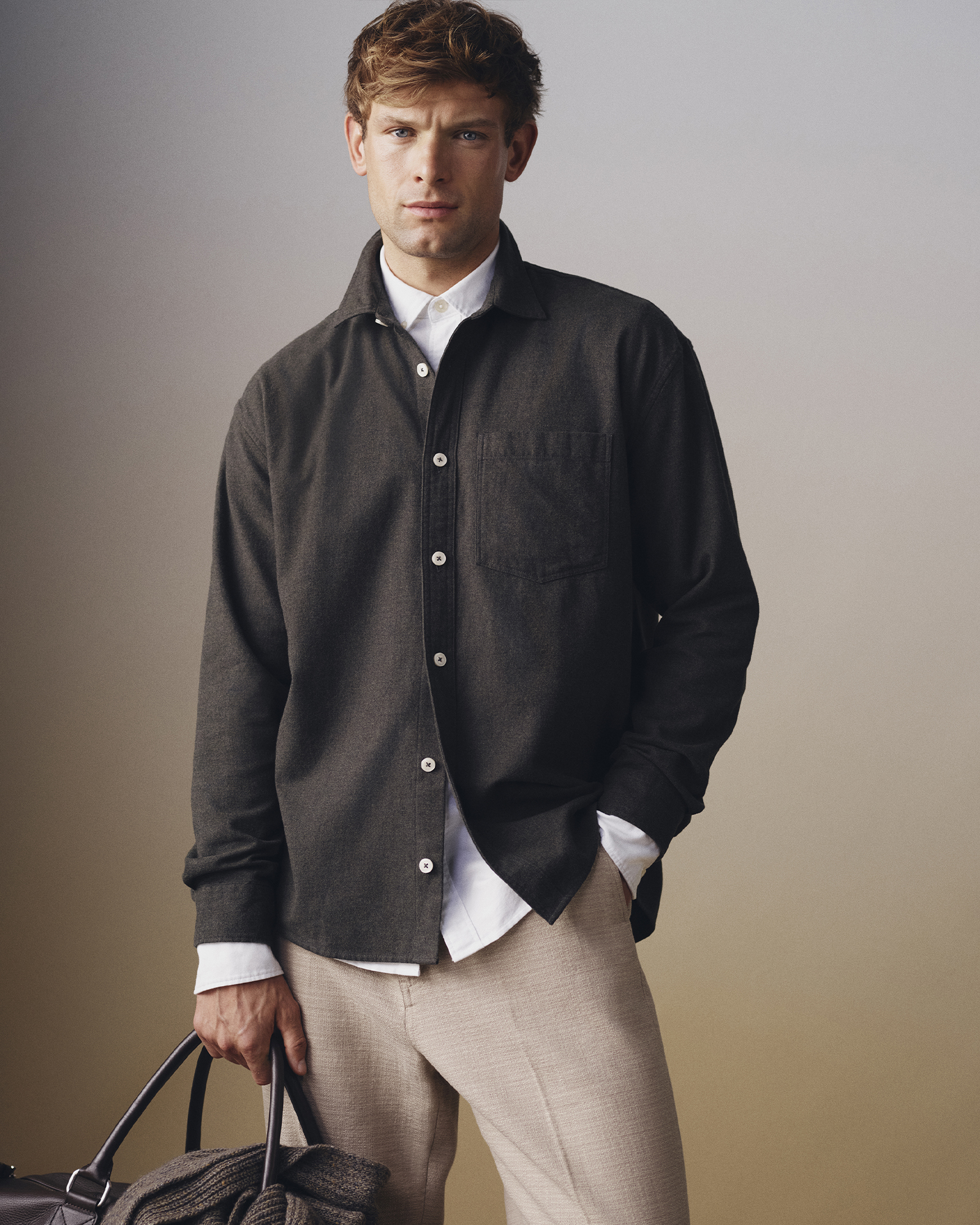 Relaxed Fit Heavy Brushed Shirt
