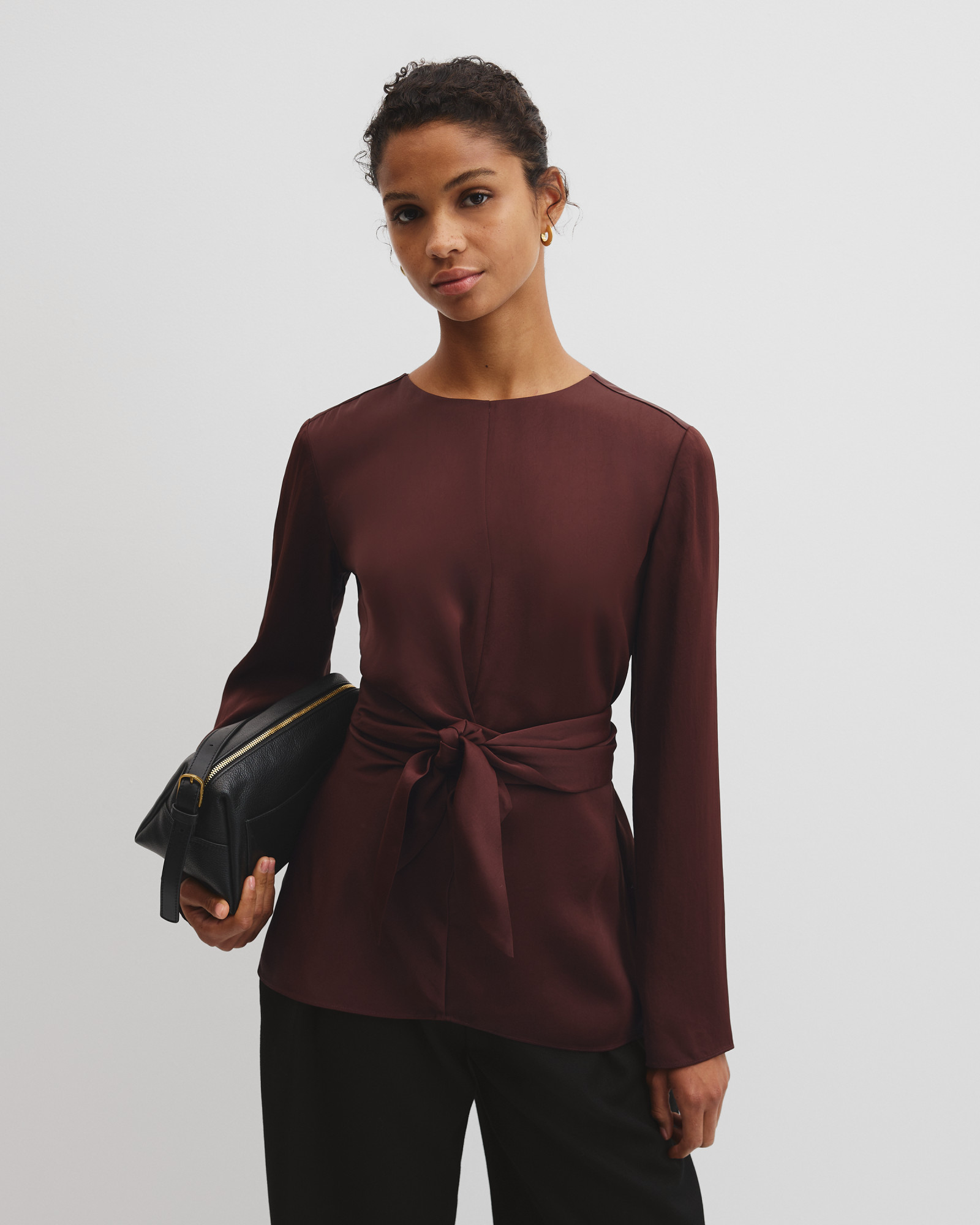 Twist Long Sleeve Blouse