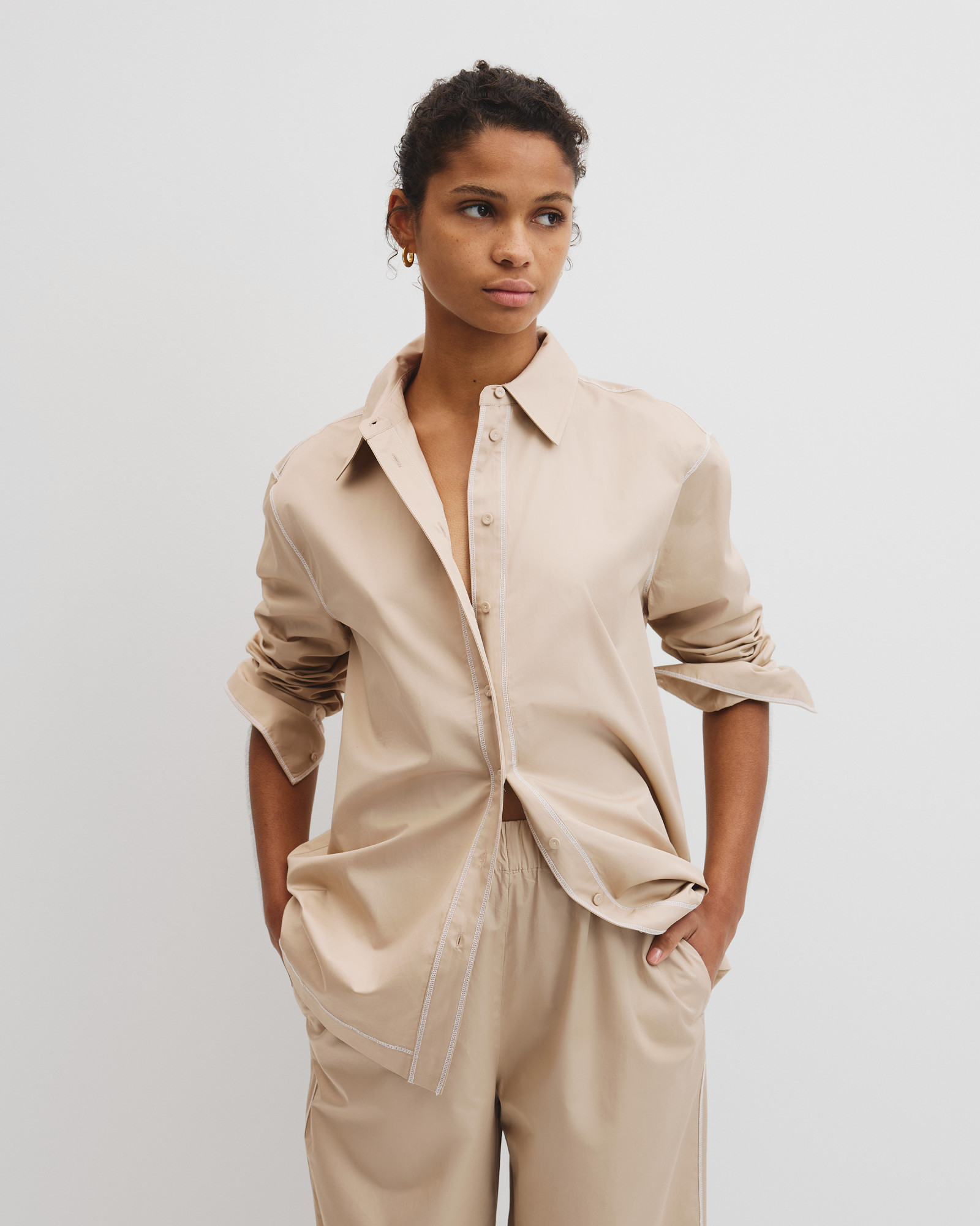 Contrast Stitch Shirt