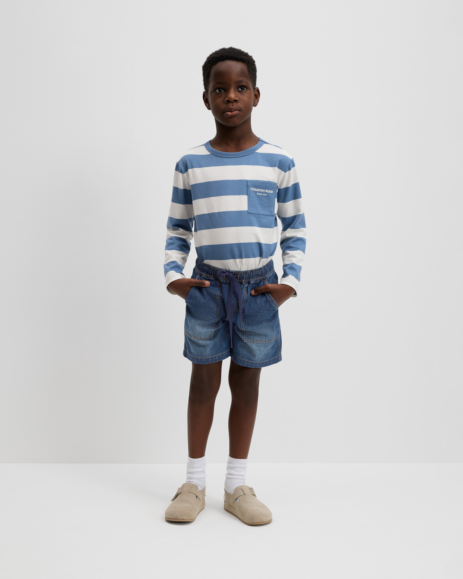 Organically Grown Cotton Pocket Denim Short