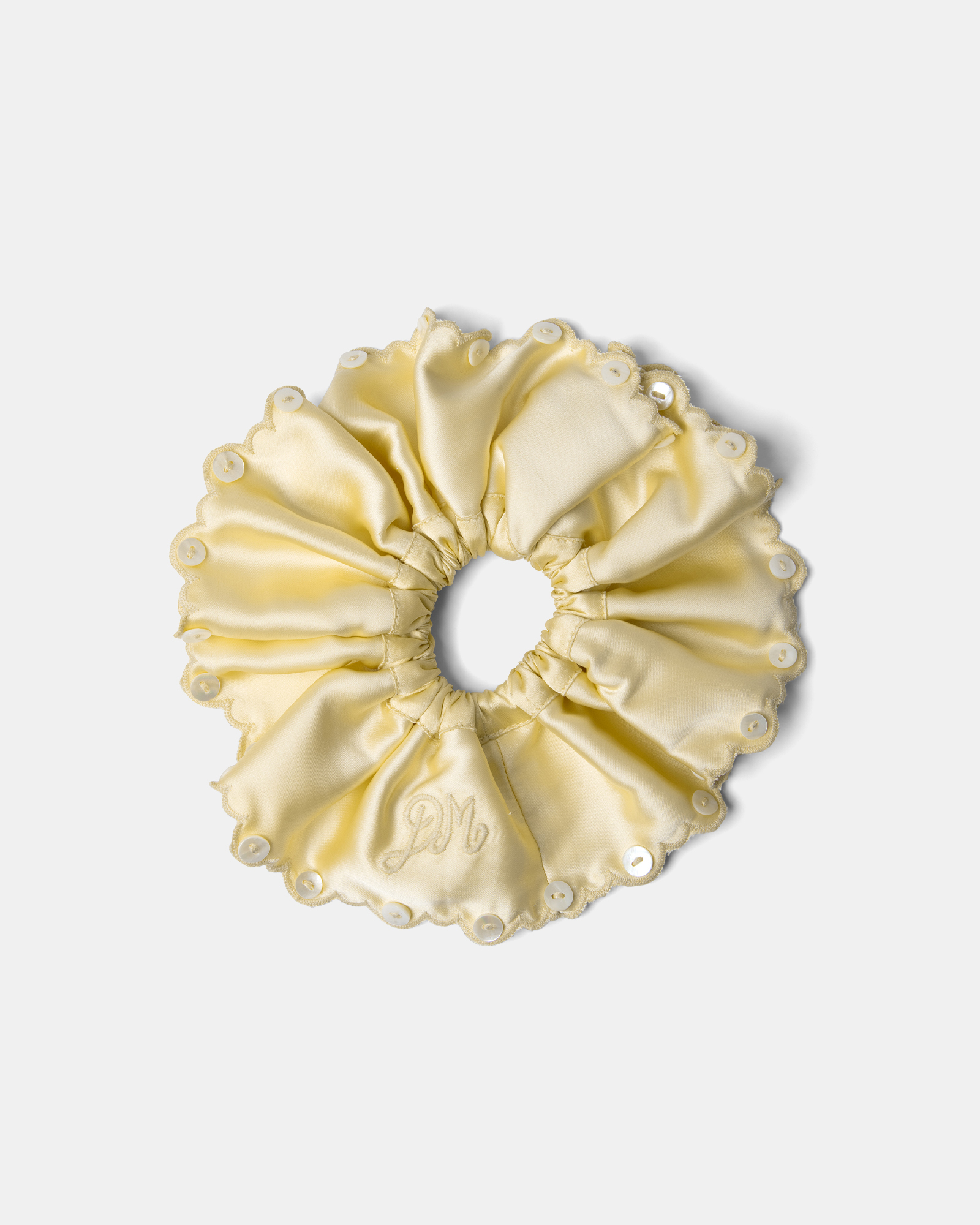 Button Detail Scrunchie