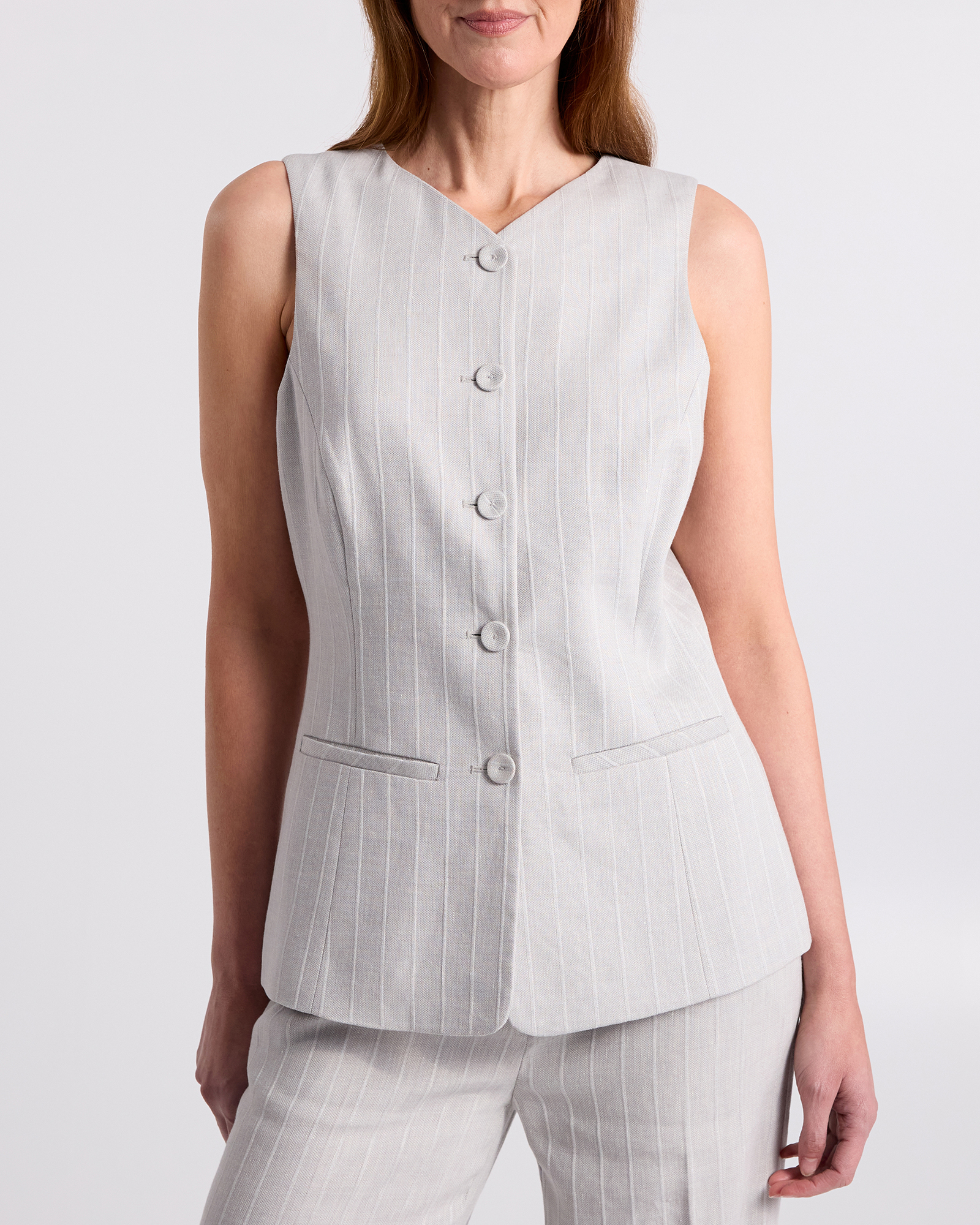 Ondina Linen Blend Vest