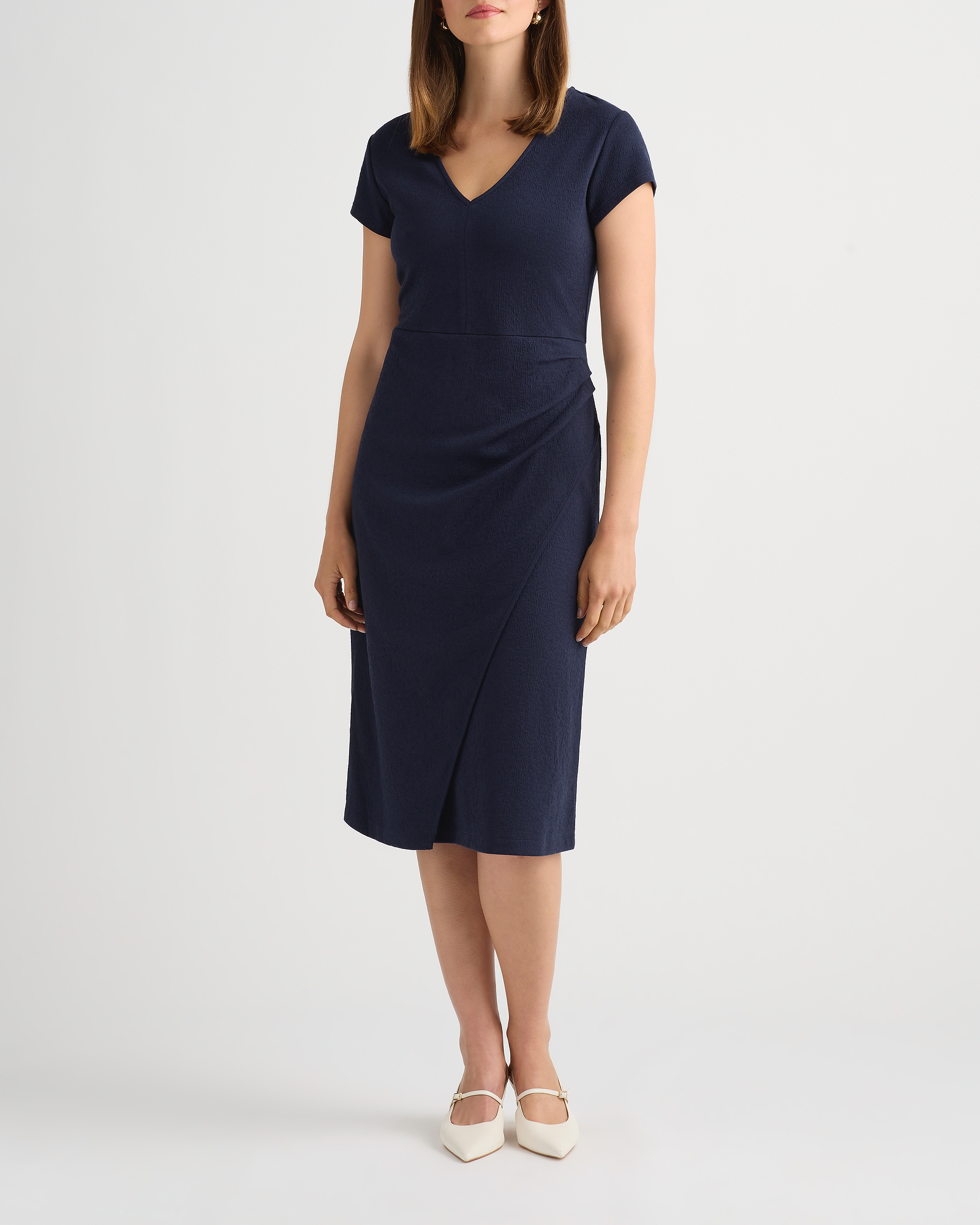 Ioni Textured Jersey Dress