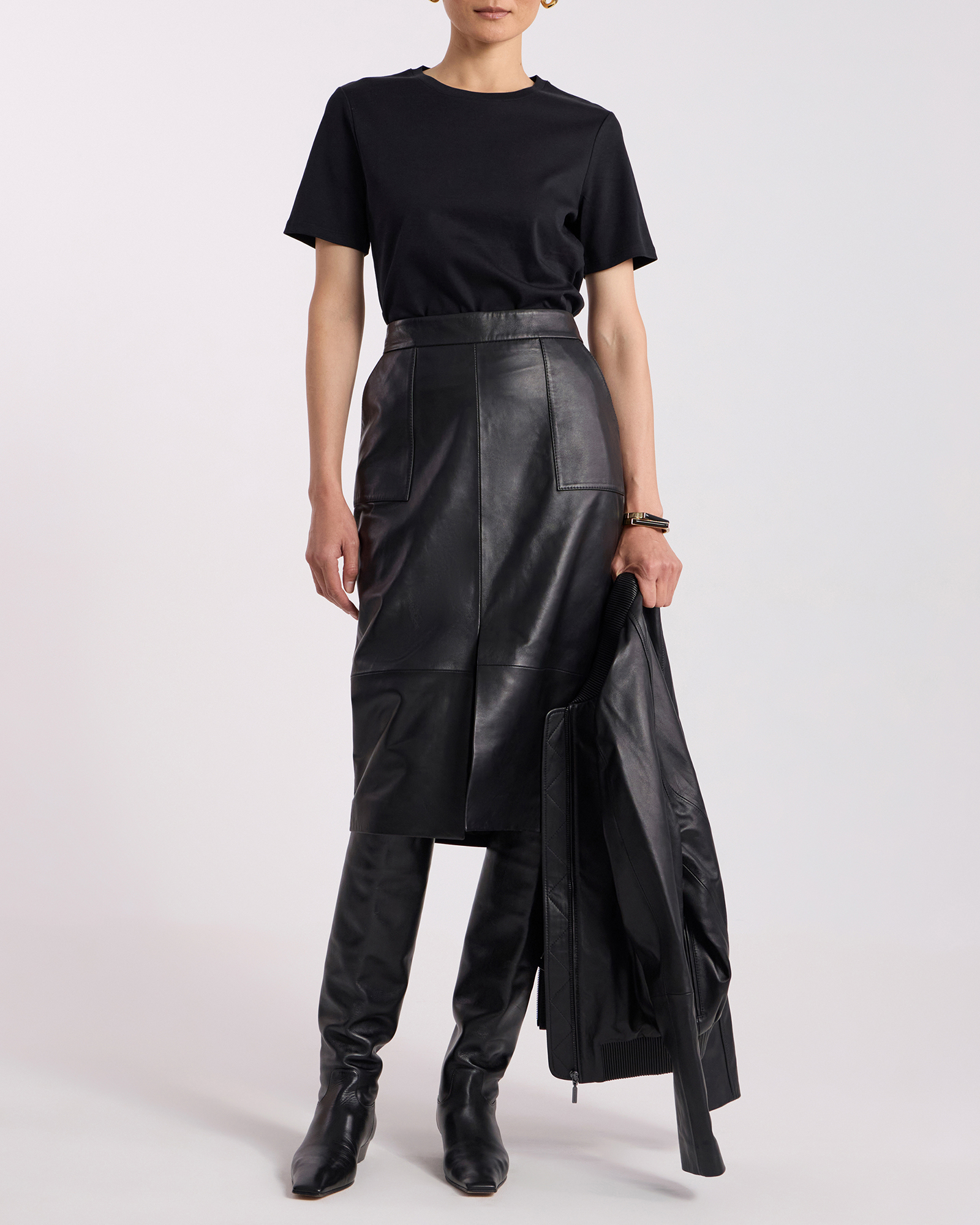 Ellen Leather Skirt