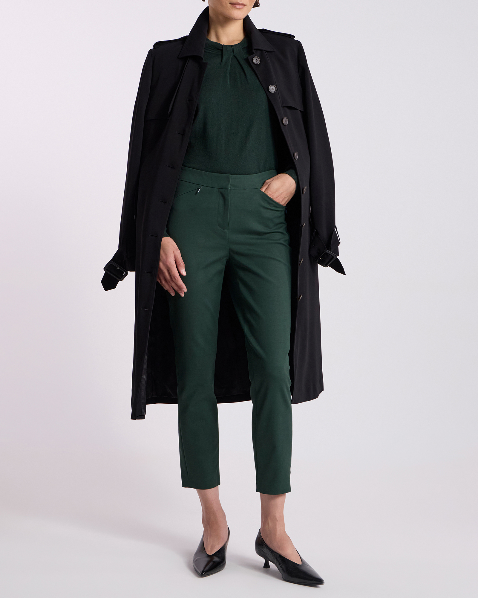 Sarah Compact Cotton Pants