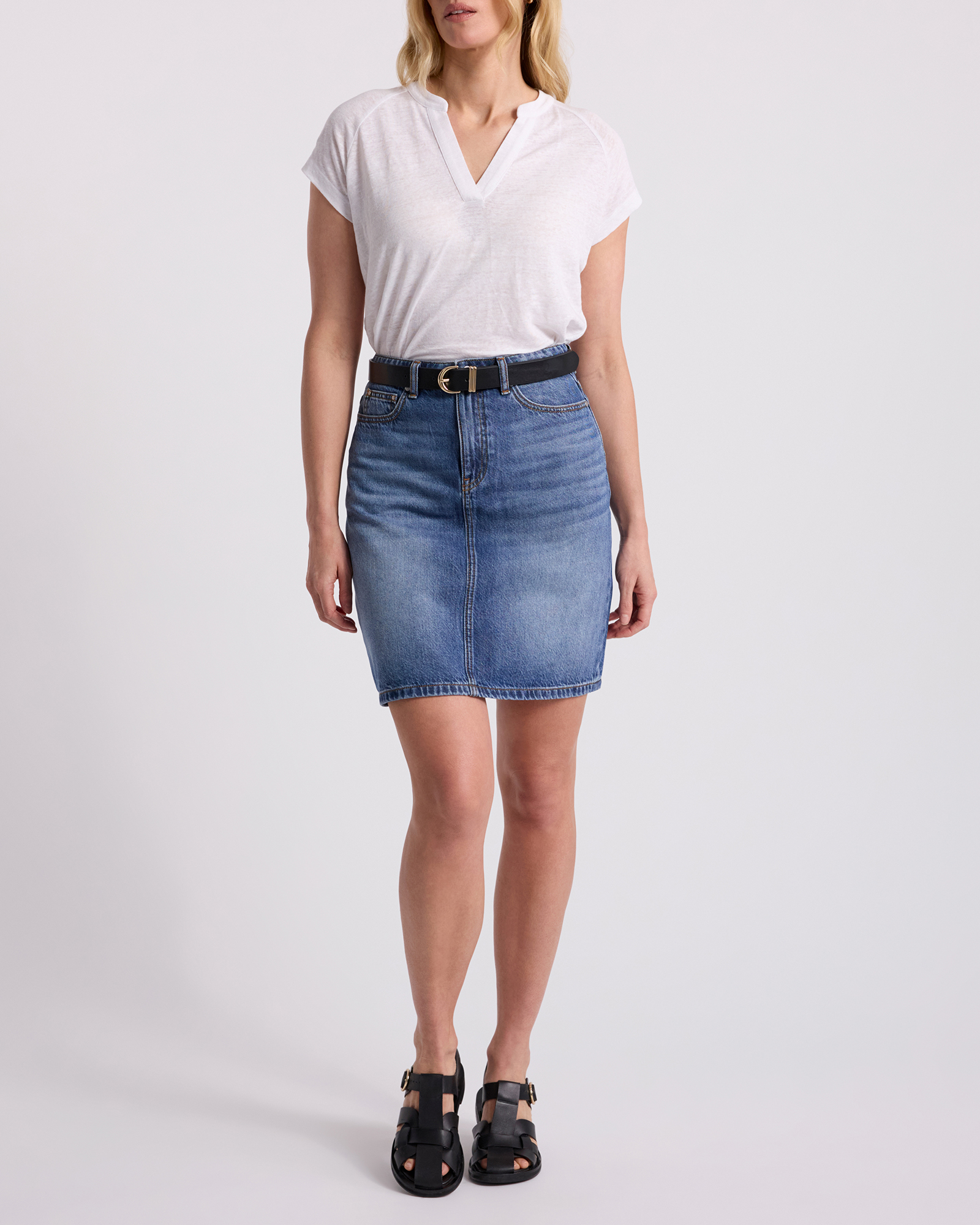 Goldie Denim Mini Skirt
