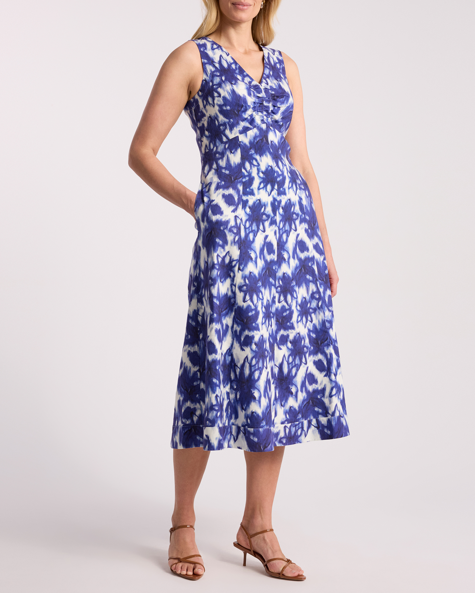Evelyn Stretch Linen Dress