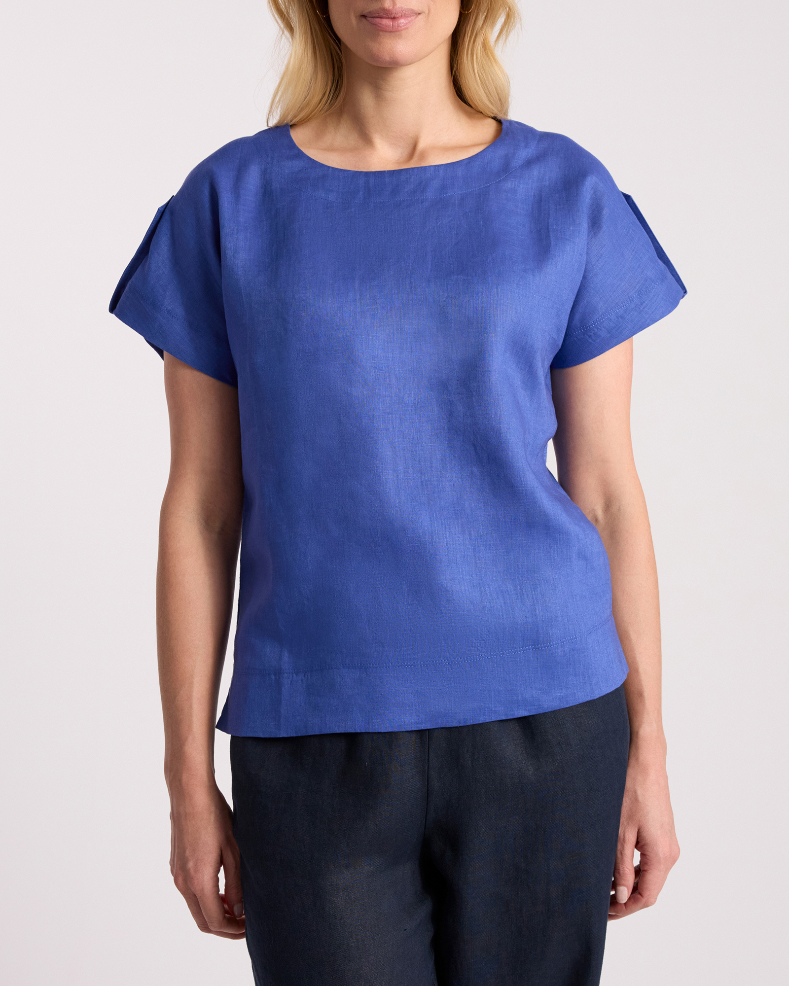 Melinda Linen Mix Tee