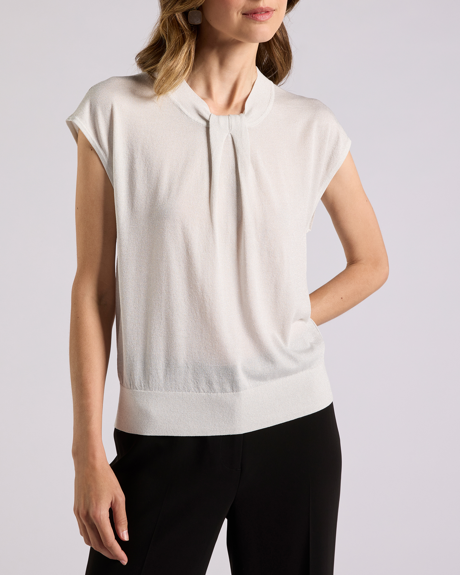Alba Shimmer Knit Tee