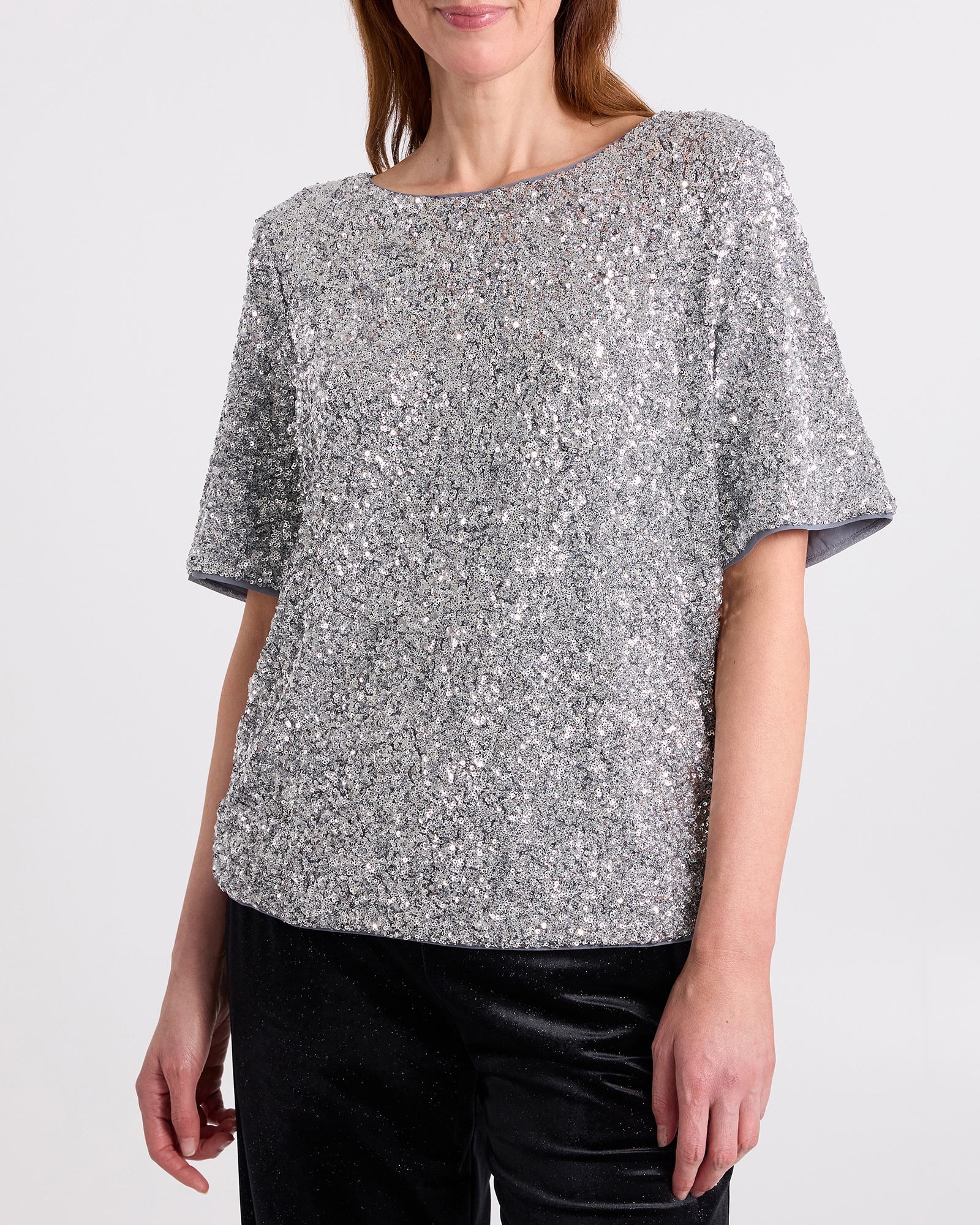 Phylis Boxy Sequin Tee