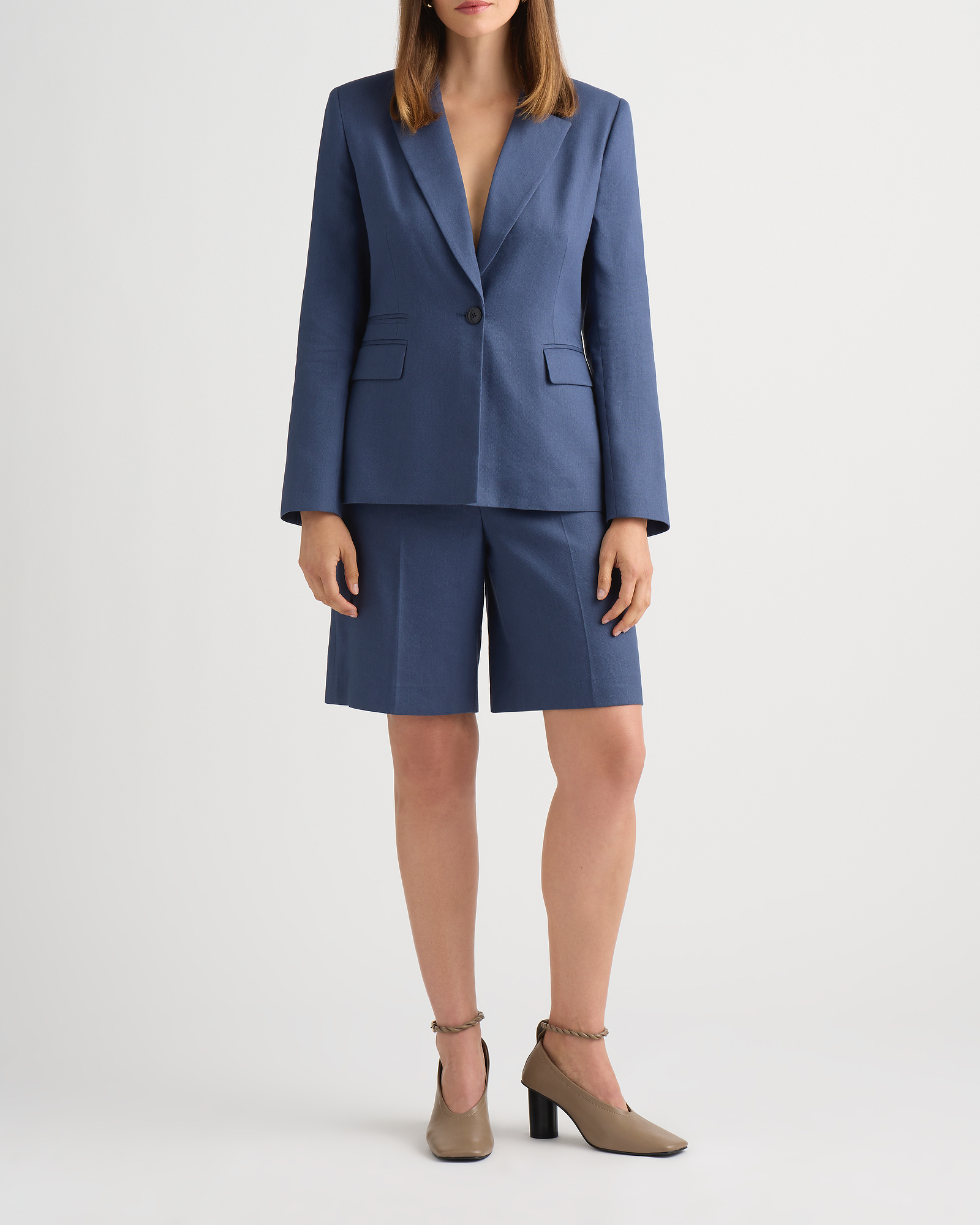 Chaya Longline Linen Blazer