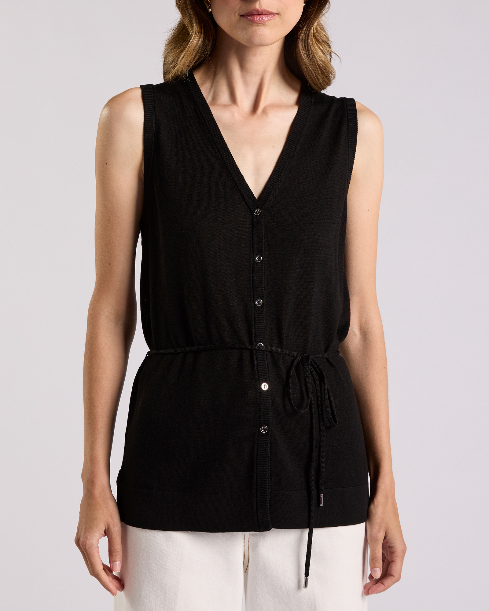 Jordan Silk Blend Knit Vest